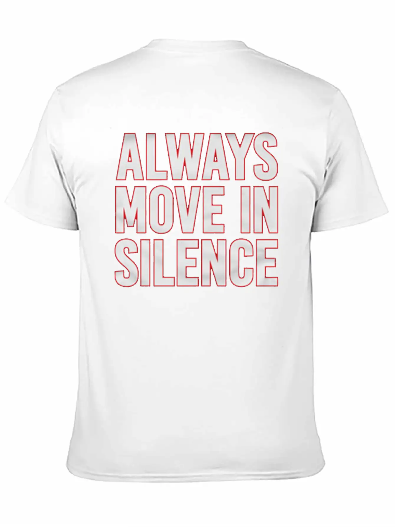 Always Move In Silence Timeless Short Sleeve Tee – Comfy And Minimalist Design