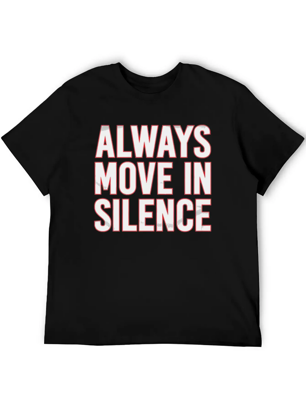 Always Move In Silence Timeless Short Sleeve Tee – Comfy And Minimalist Design