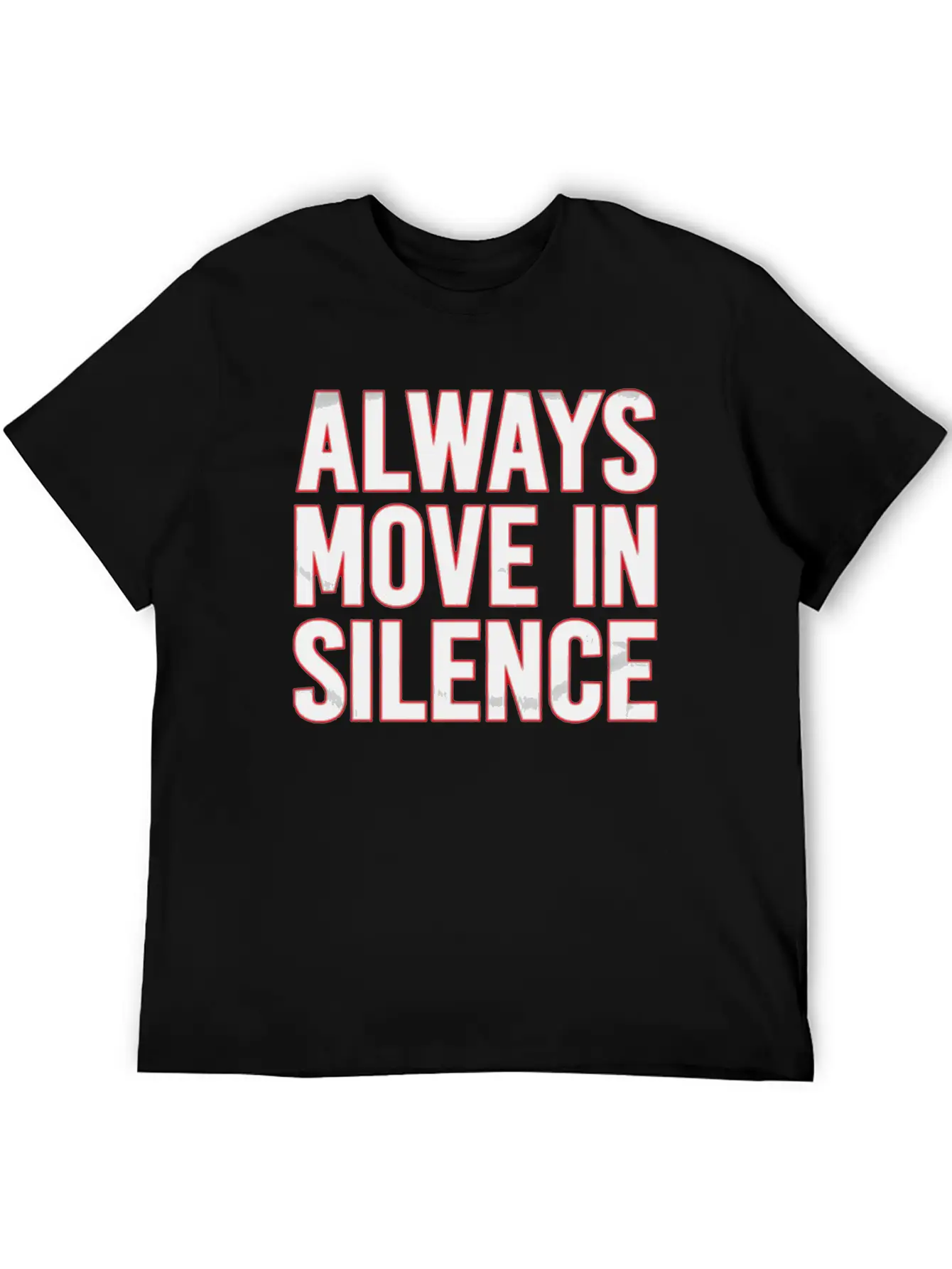 Always Move In Silence Timeless Short Sleeve Tee – Comfy And Minimalist Design