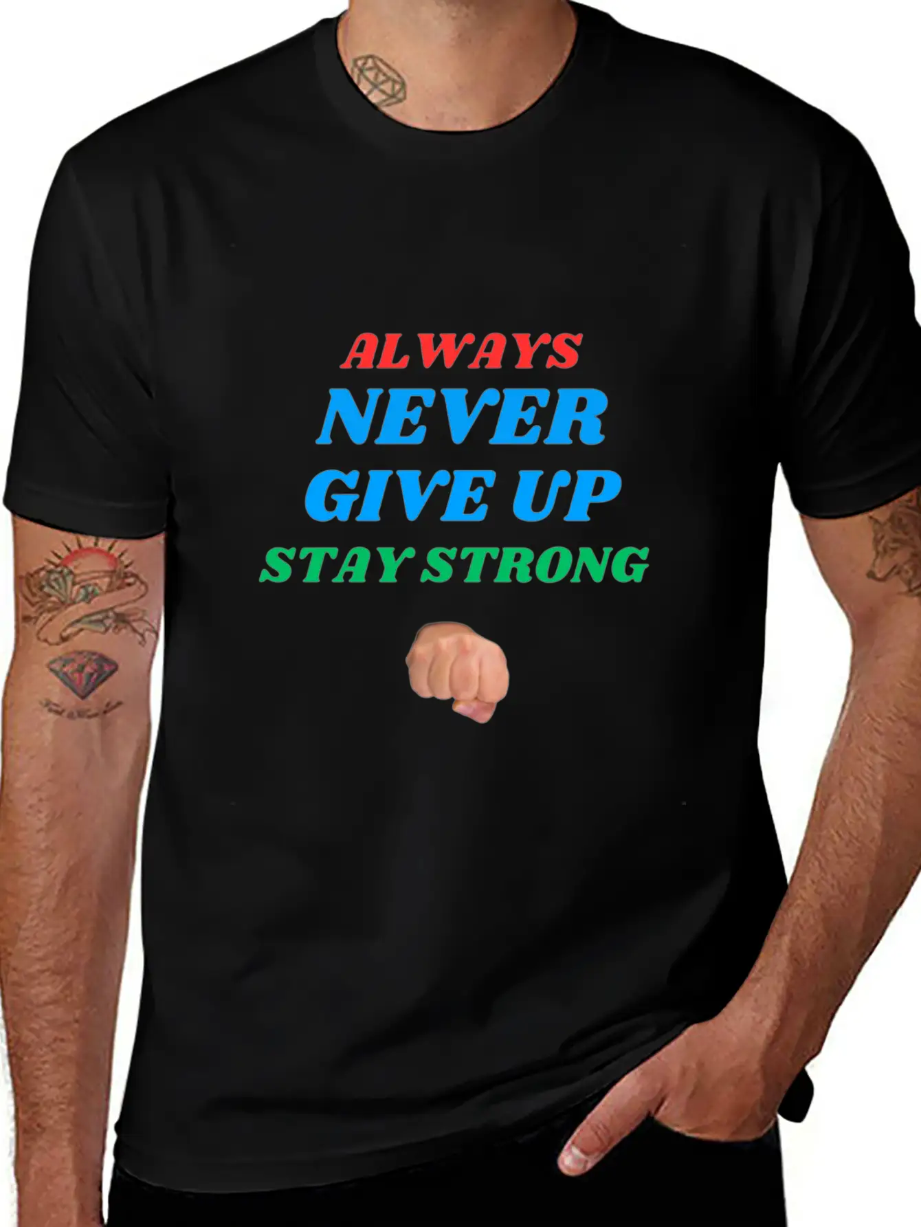 Always Stay Strong. Timeless Short Sleeve Tee – Comfy And Minimalist Design