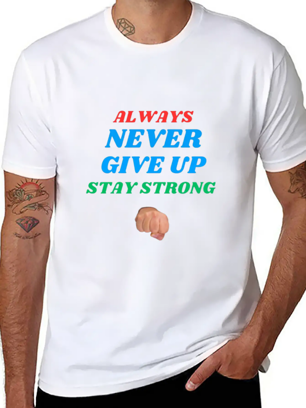 Always Stay Strong. Timeless Short Sleeve Tee – Comfy And Minimalist Design