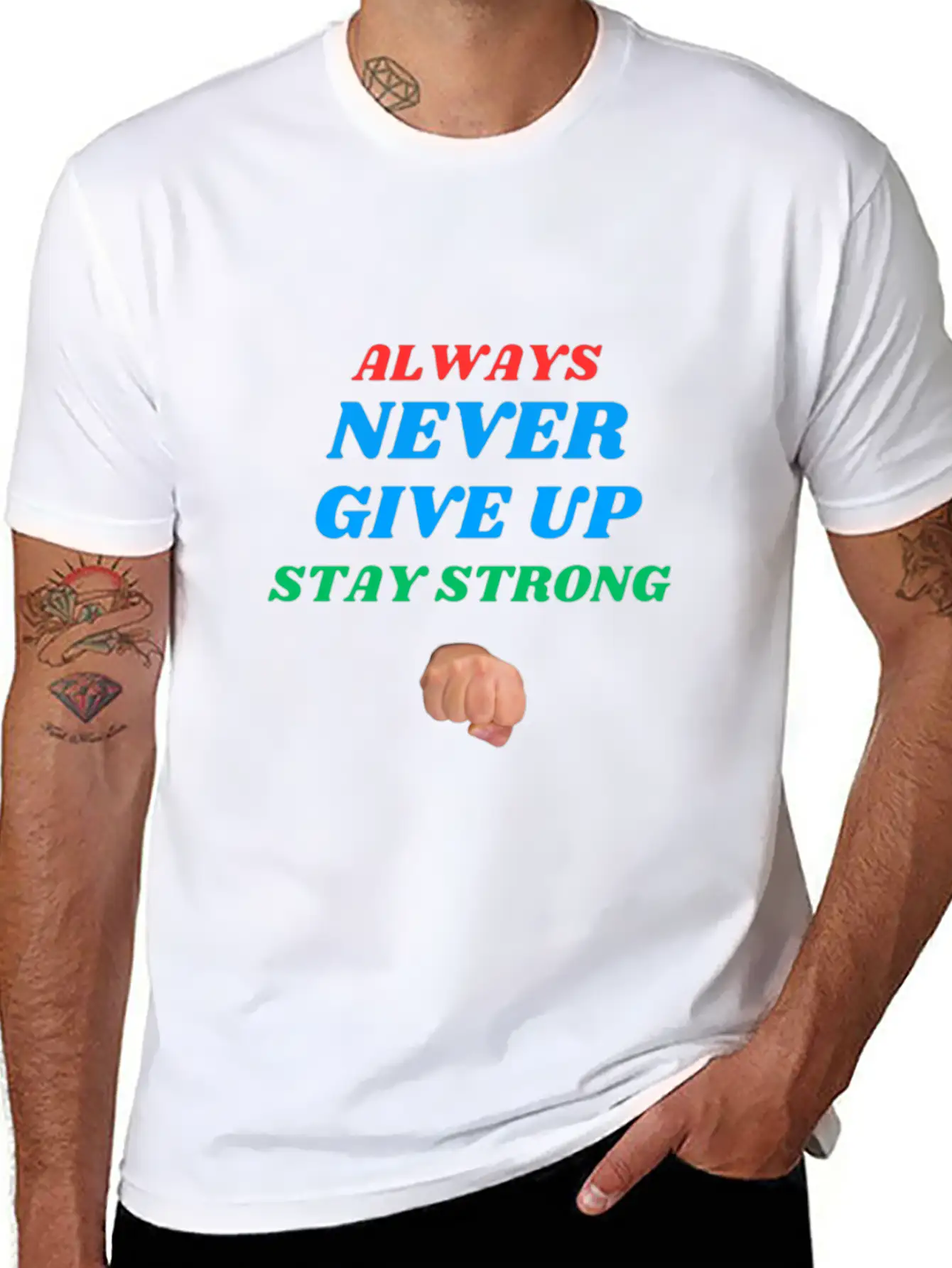 Always Stay Strong. Timeless Short Sleeve Tee – Comfy And Minimalist Design