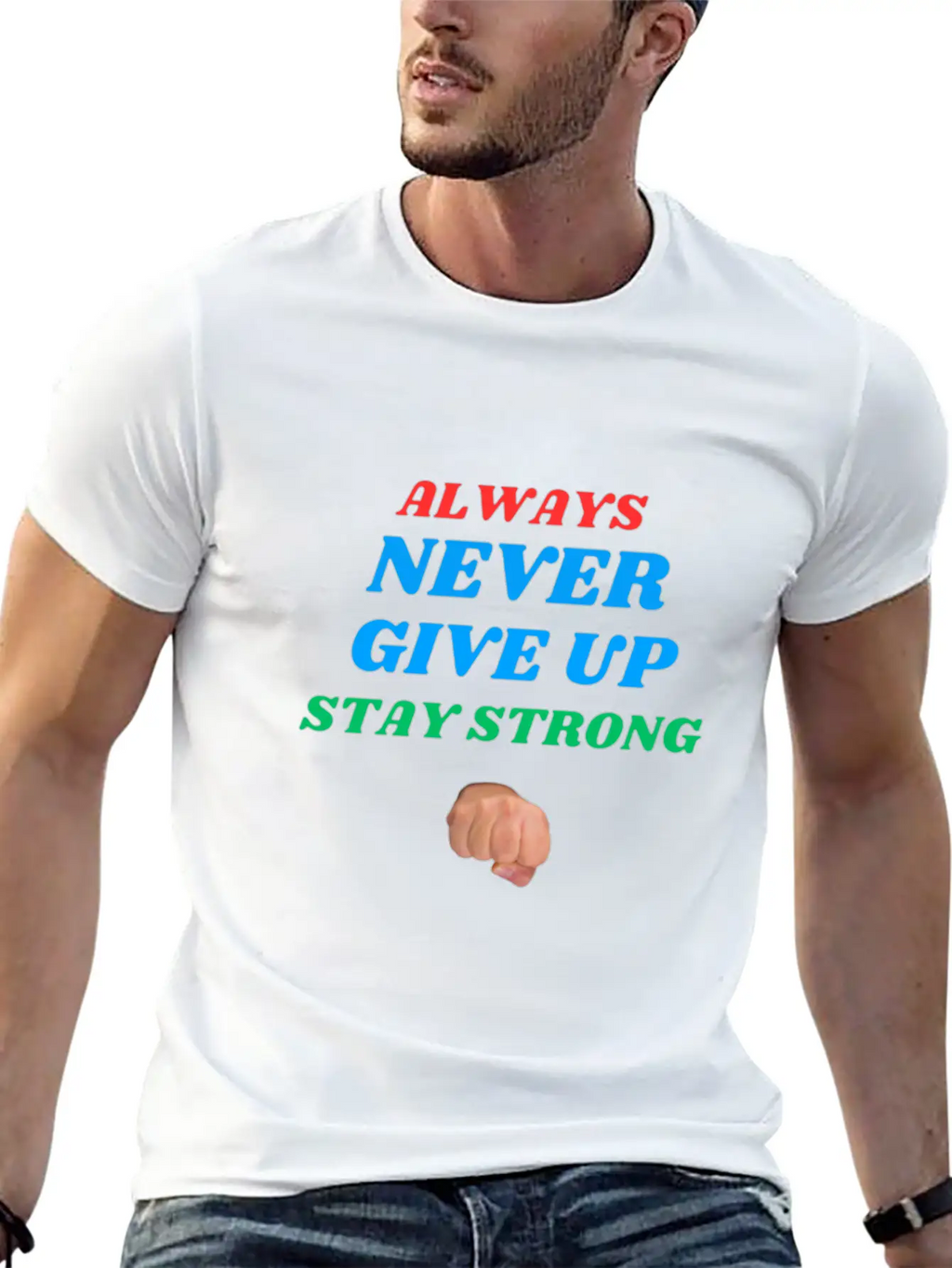 Always Stay Strong. Timeless Short Sleeve Tee – Comfy And Minimalist Design