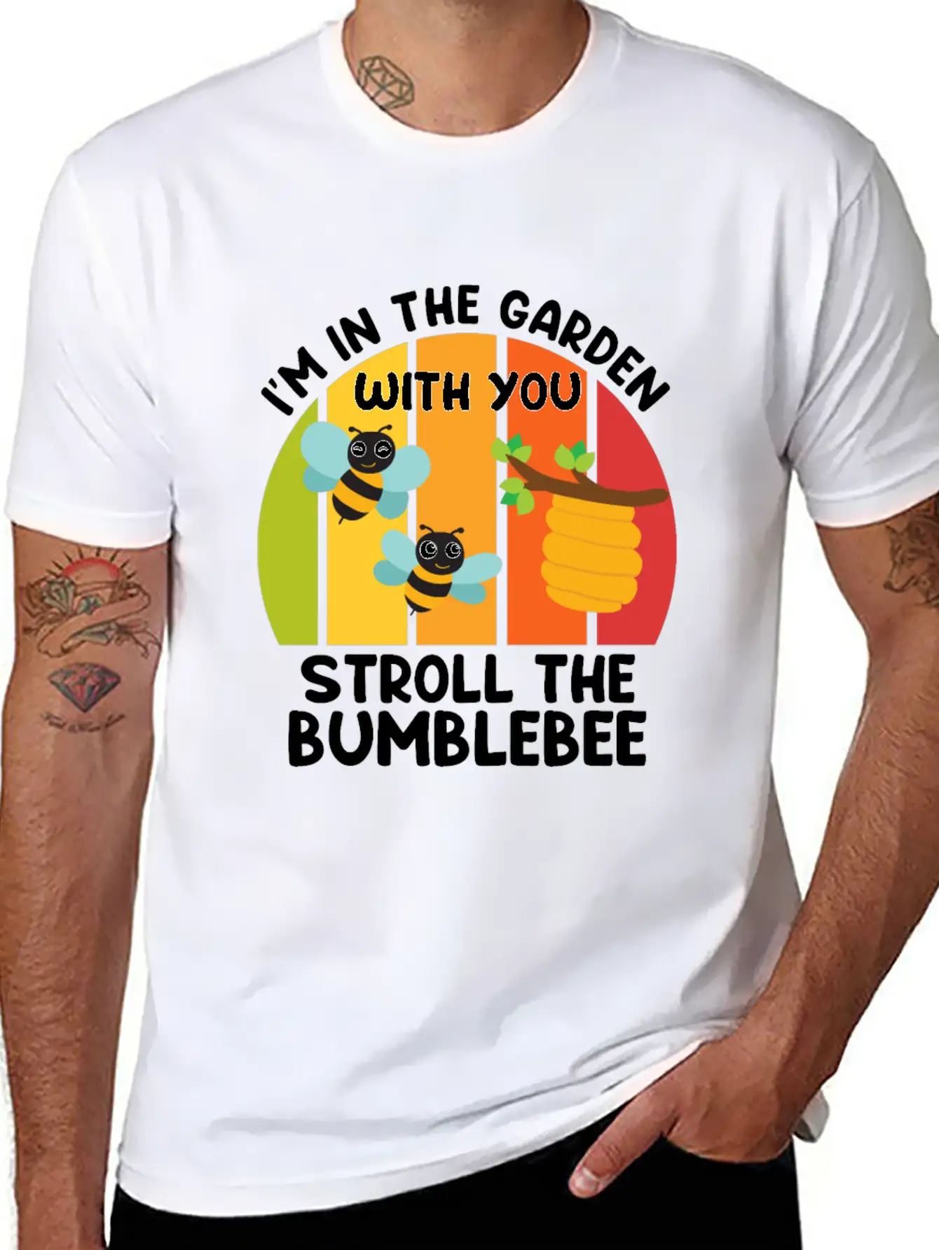 Am Bumming In The Garden With Bumblebees Gardener Classic Cotton Tee – Unisex Comfort For Any Season
