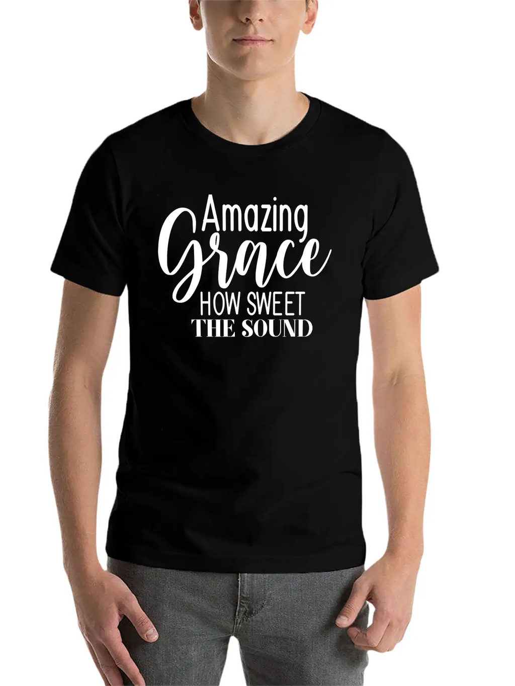 Amazing Grace How Sweet The Sound Breathable Graphic T-Shirt – Perfect For Casual Days
