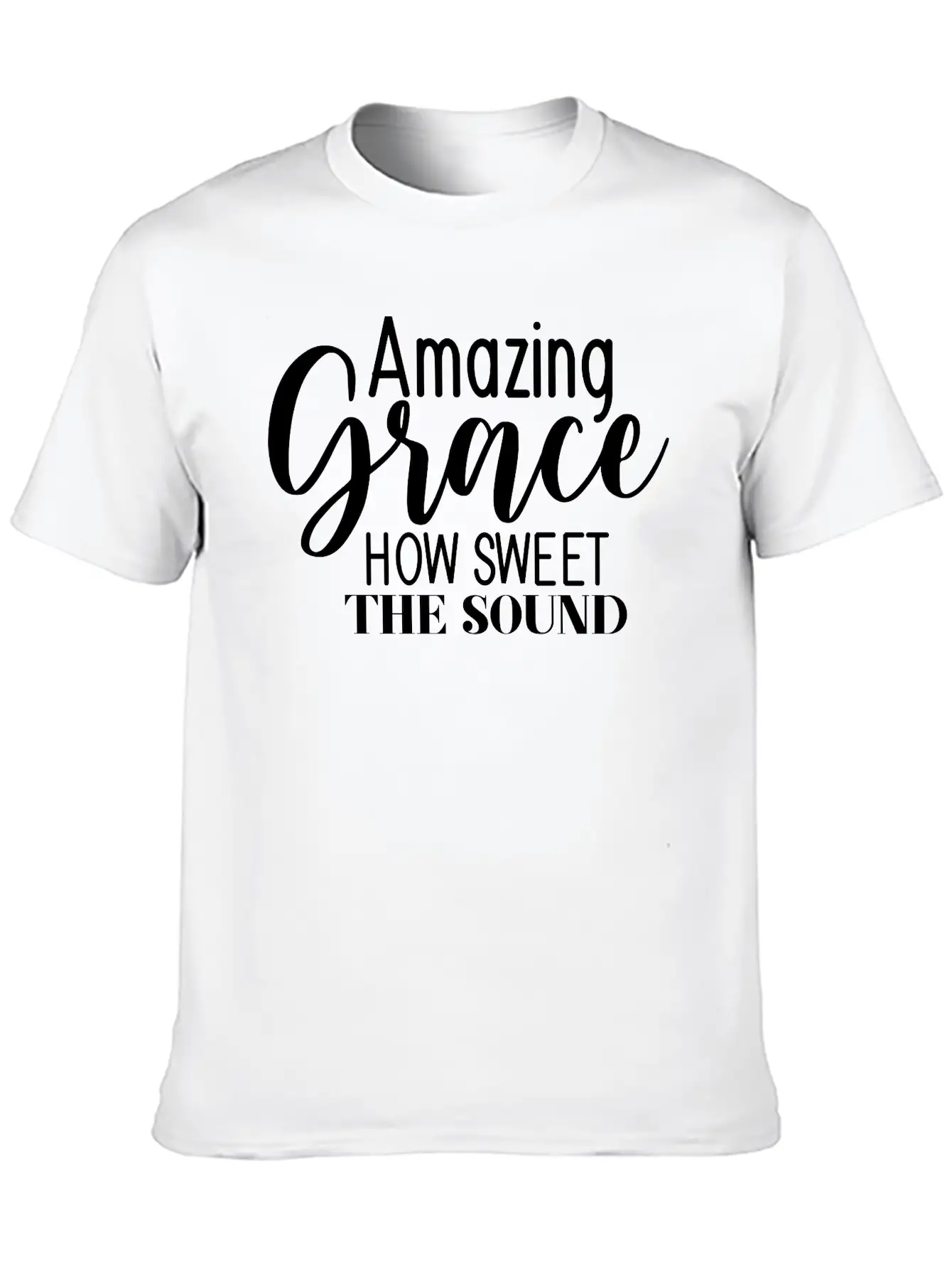 Amazing Grace How Sweet The Sound Breathable Graphic T-Shirt – Perfect For Casual Days
