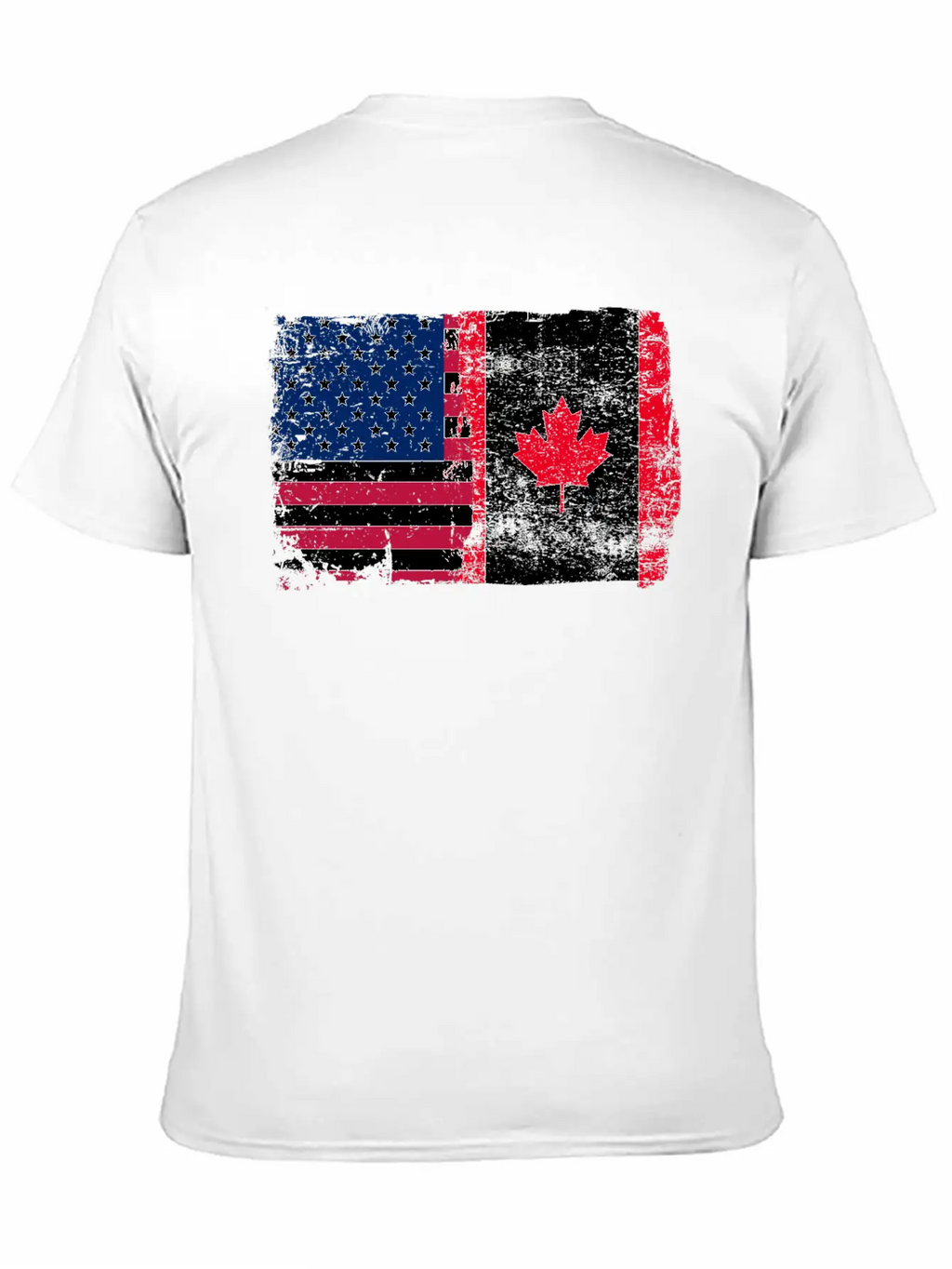American Canada Flag Classic Cotton Tee – Unisex Comfort For Any Season