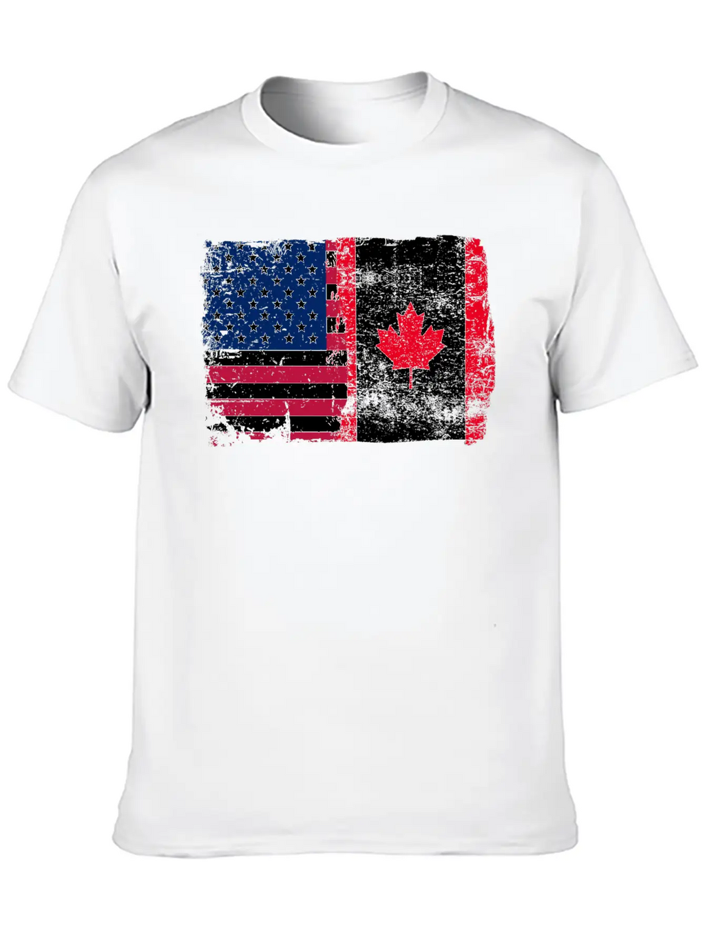 American Canada Flag Classic Cotton Tee – Unisex Comfort For Any Season