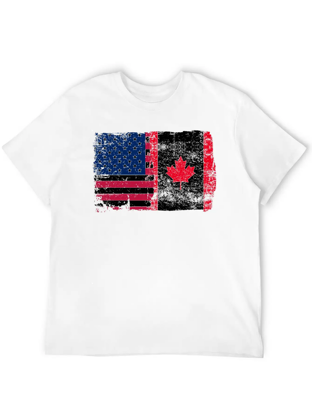 American Canada Flag Classic Cotton Tee – Unisex Comfort For Any Season