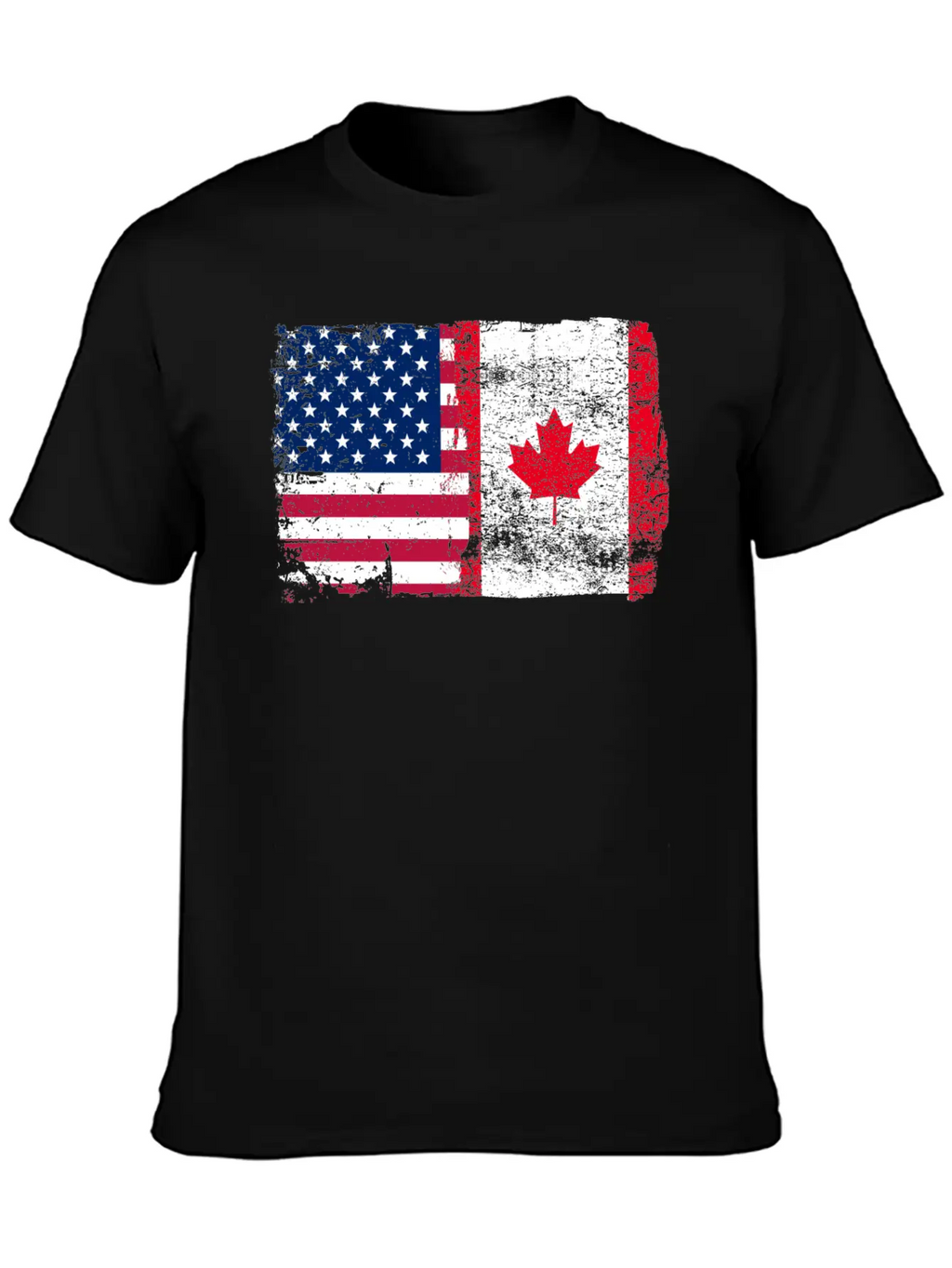 American Canada Flag Classic Cotton Tee – Unisex Comfort For Any Season