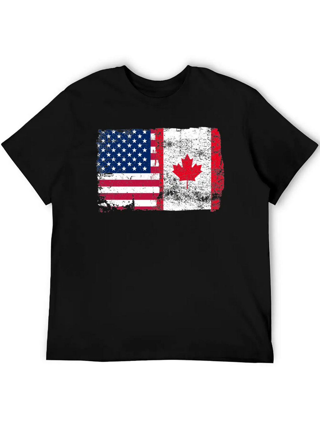 American Canada Flag Classic Cotton Tee – Unisex Comfort For Any Season