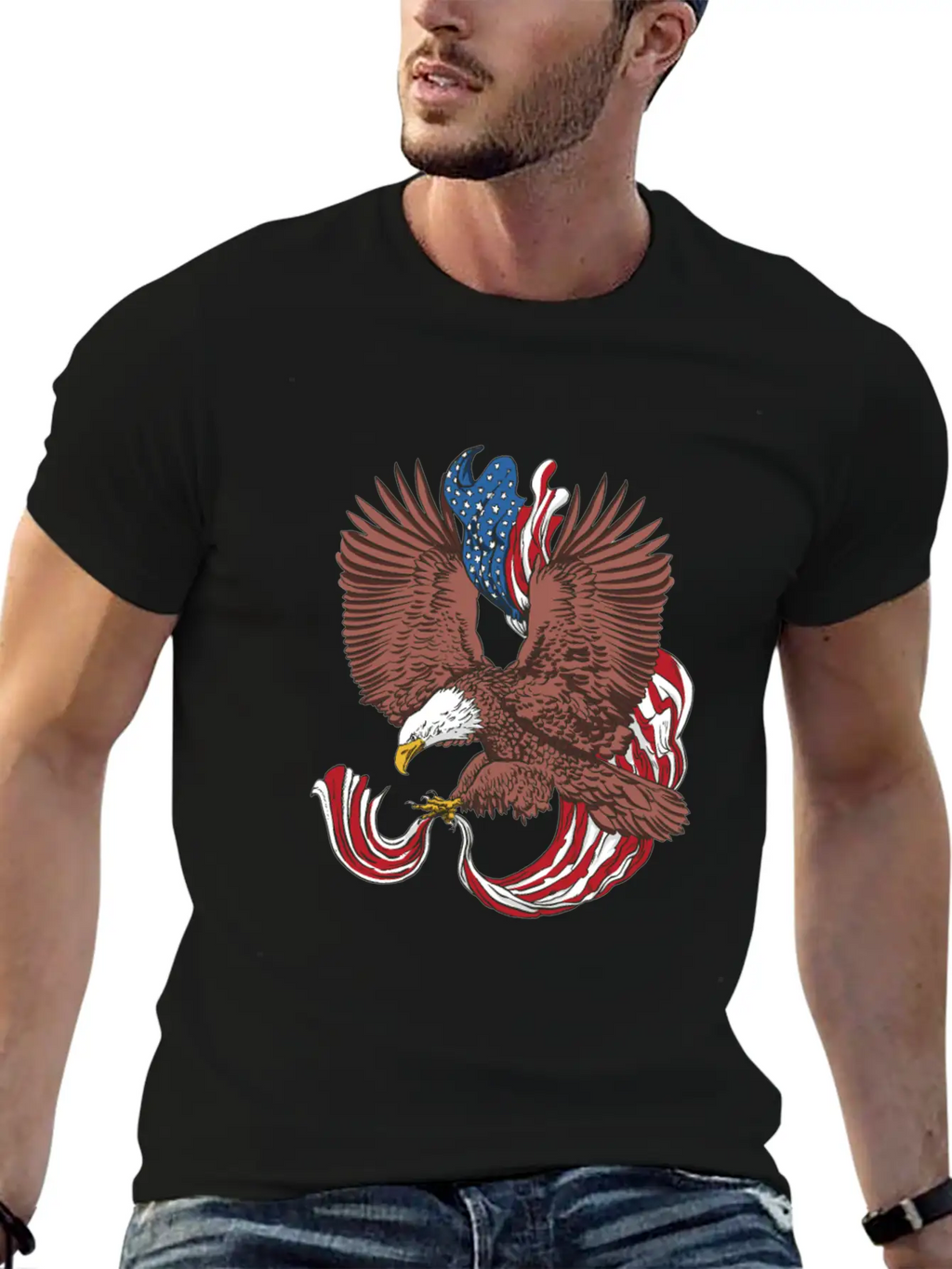 American Eagle Flag - United States Of America USA Classic Cotton Tee – Unisex Comfort For Any Season