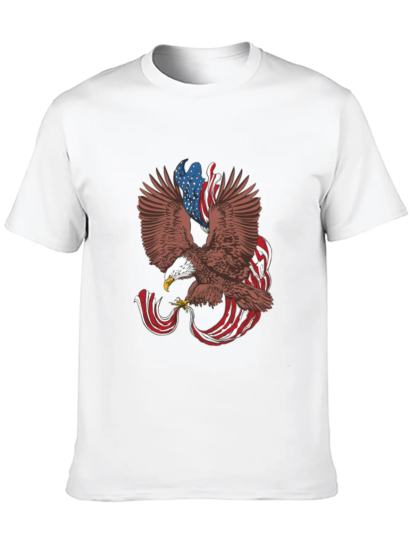 American Eagle Flag - United States Of America USA Classic Cotton Tee – Unisex Comfort For Any Season