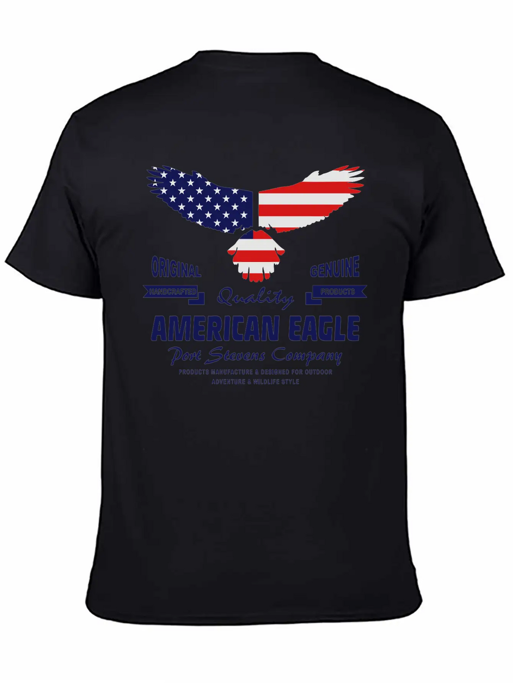 American Eagle - USA Flag Breathable Soft Cotton T-Shirt – Timeless Casual Look