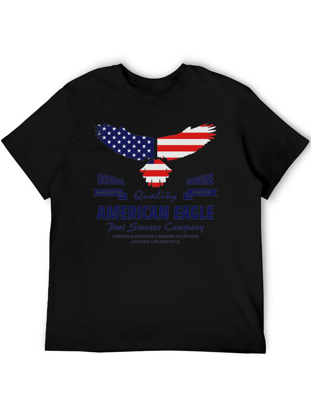 American Eagle - USA Flag Breathable Soft Cotton T-Shirt – Timeless Casual Look