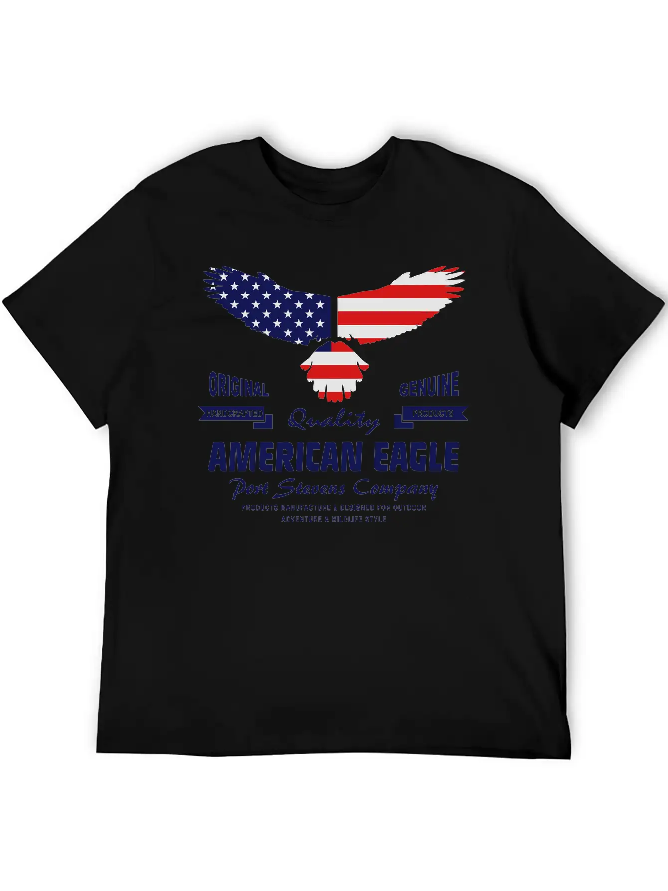 American Eagle - USA Flag Breathable Soft Cotton T-Shirt – Timeless Casual Look