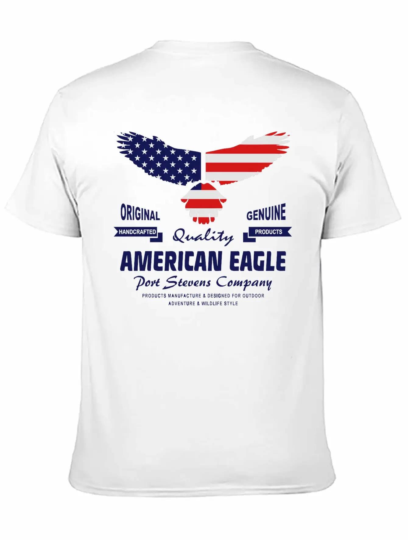 American Eagle - USA Flag Breathable Soft Cotton T-Shirt – Timeless Casual Look