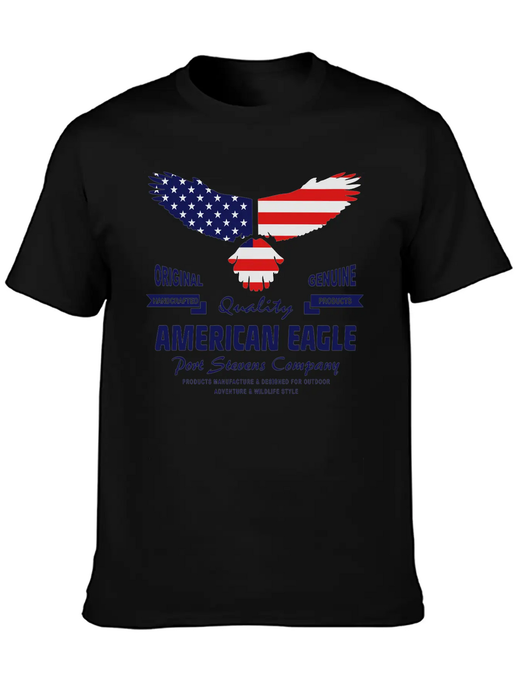 American Eagle - USA Flag Breathable Soft Cotton T-Shirt – Timeless Casual Look