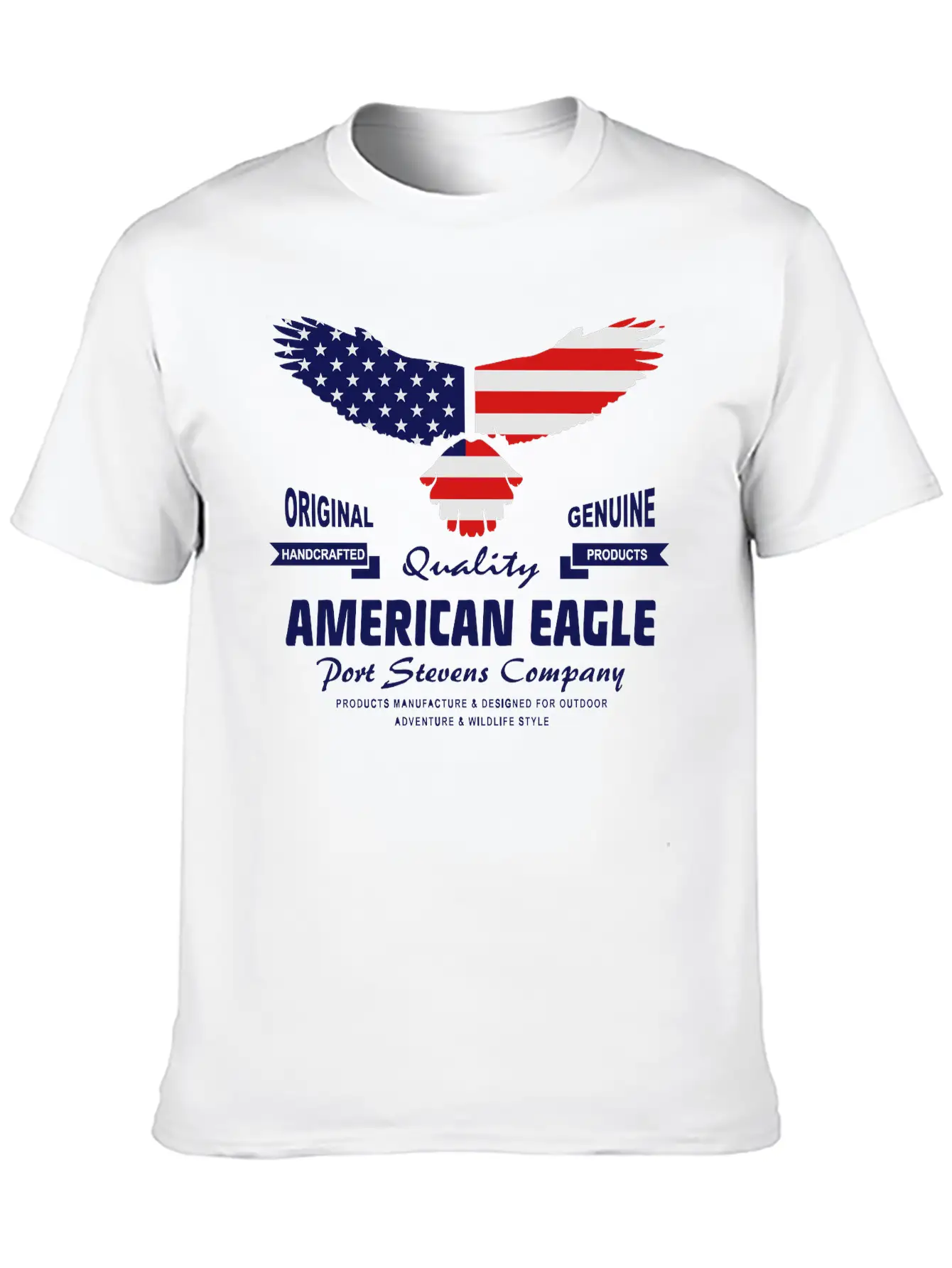 American Eagle - USA Flag Breathable Soft Cotton T-Shirt – Timeless Casual Look