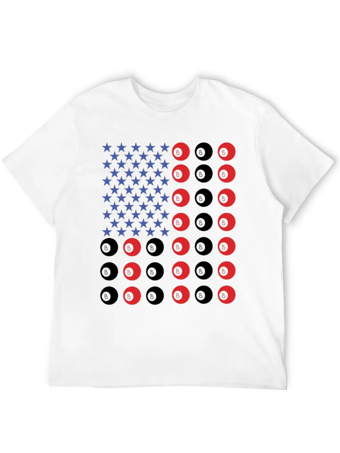 American Flag Billiard Pool Player Relaxed Everyday Tee – Lightweight And Durable Cotton