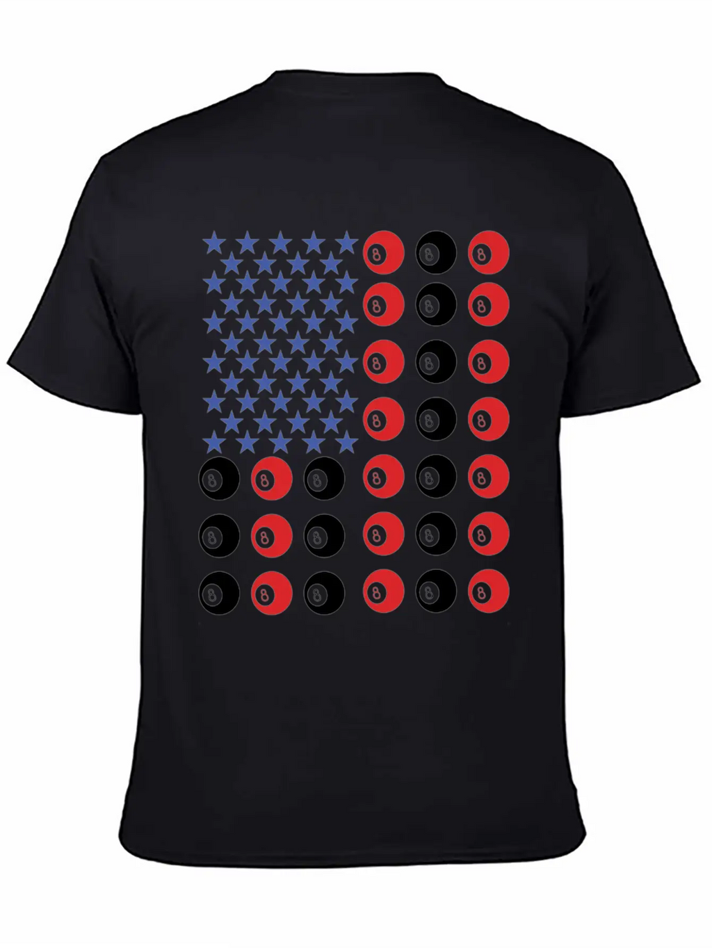 American Flag Billiard Pool Player Relaxed Everyday Tee – Lightweight And Durable Cotton