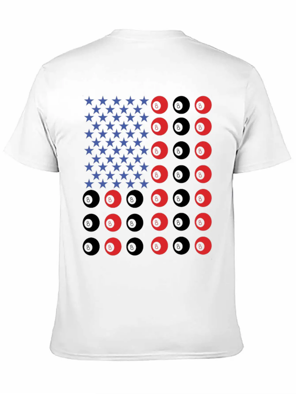 American Flag Billiard Pool Player Relaxed Everyday Tee – Lightweight And Durable Cotton