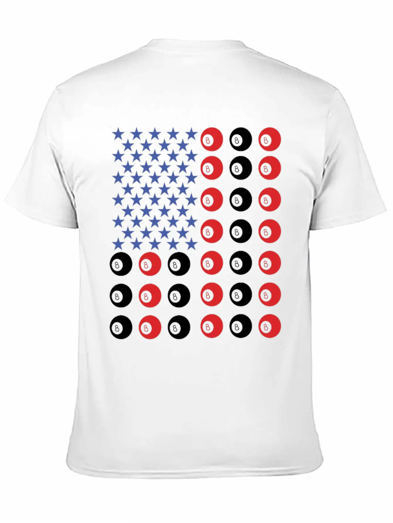 American Flag Billiard Pool Player Relaxed Everyday Tee – Lightweight And Durable Cotton