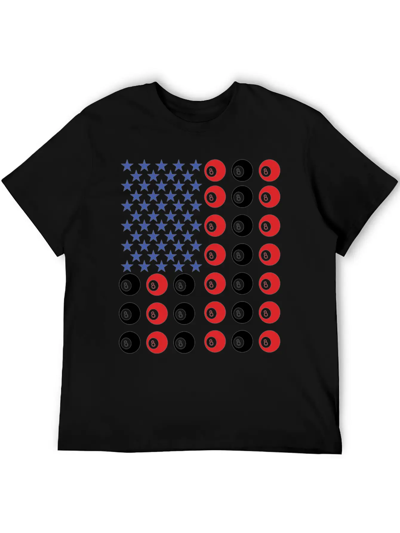 American Flag Billiard Pool Player Relaxed Everyday Tee – Lightweight And Durable Cotton