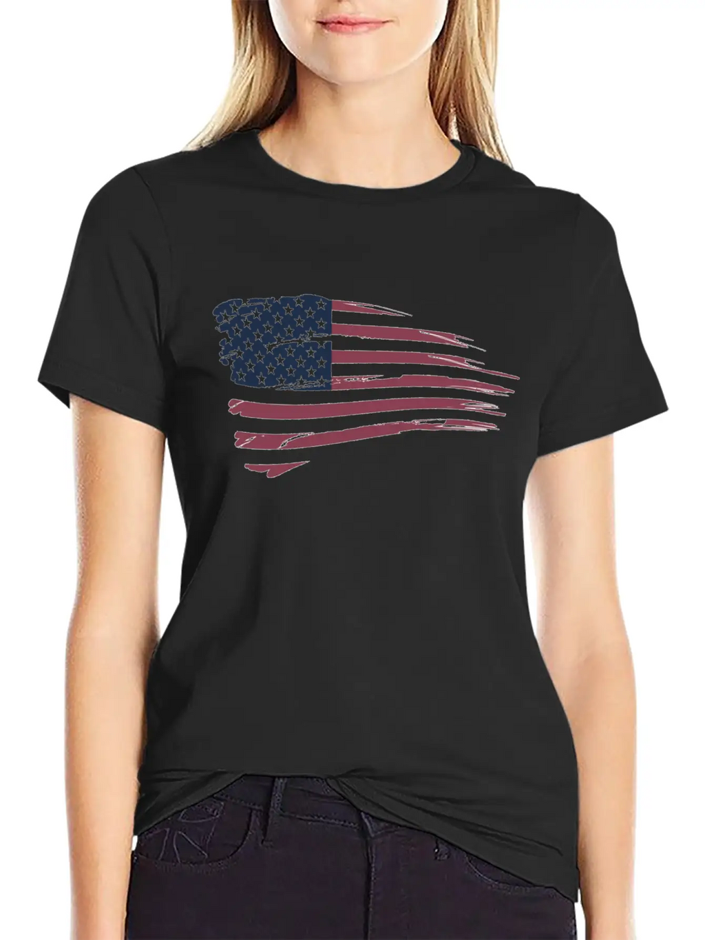 American Flag Breathable Graphic T-Shirt – Perfect For Casual Days