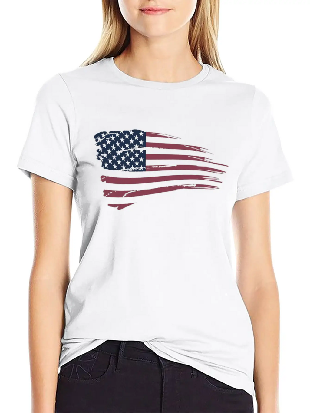 American Flag Breathable Graphic T-Shirt – Perfect For Casual Days