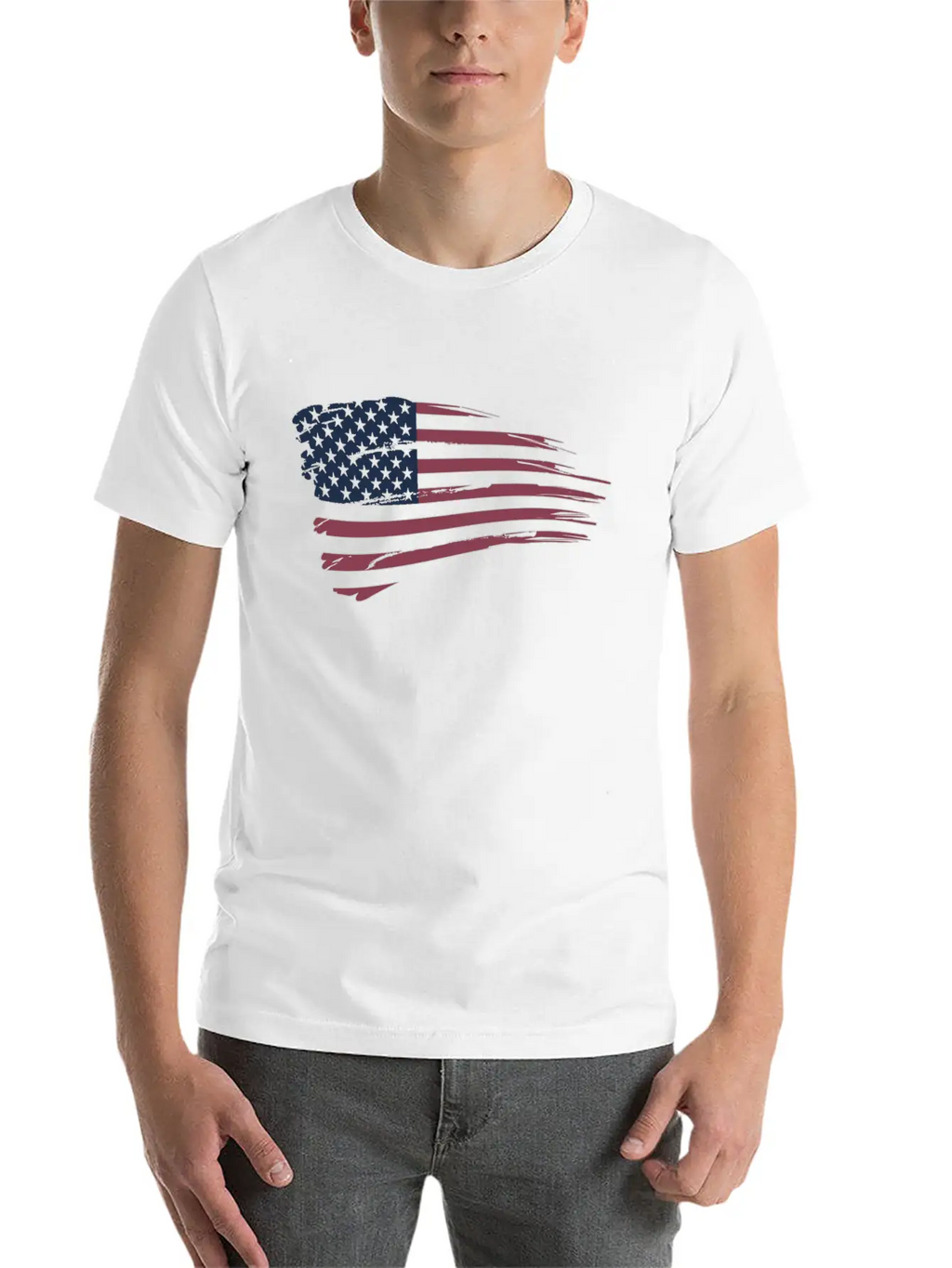 American Flag Breathable Graphic T-Shirt – Perfect For Casual Days