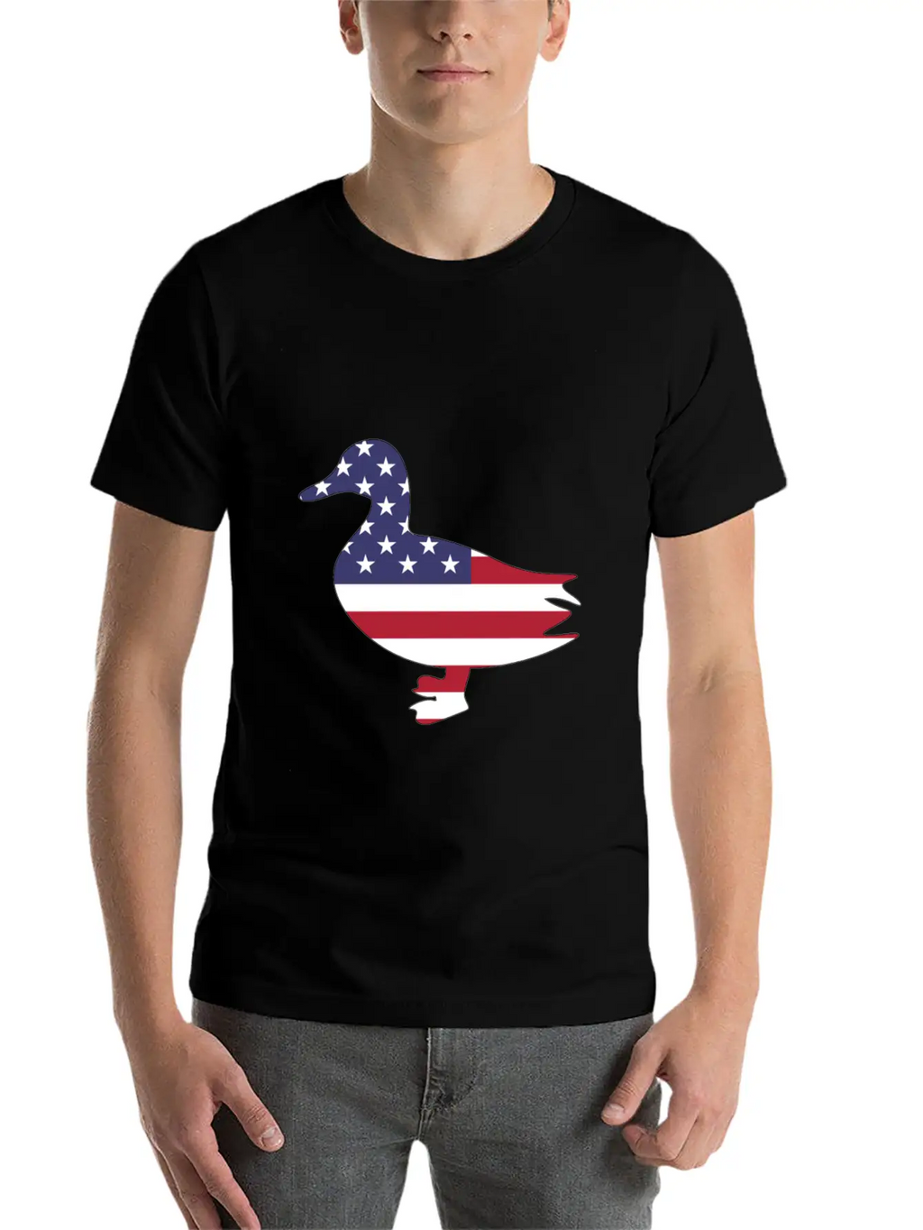 American Flag Duck Happy 4th Of July Essential Unisex Summer Tee – Soft Cotton Casual Fit