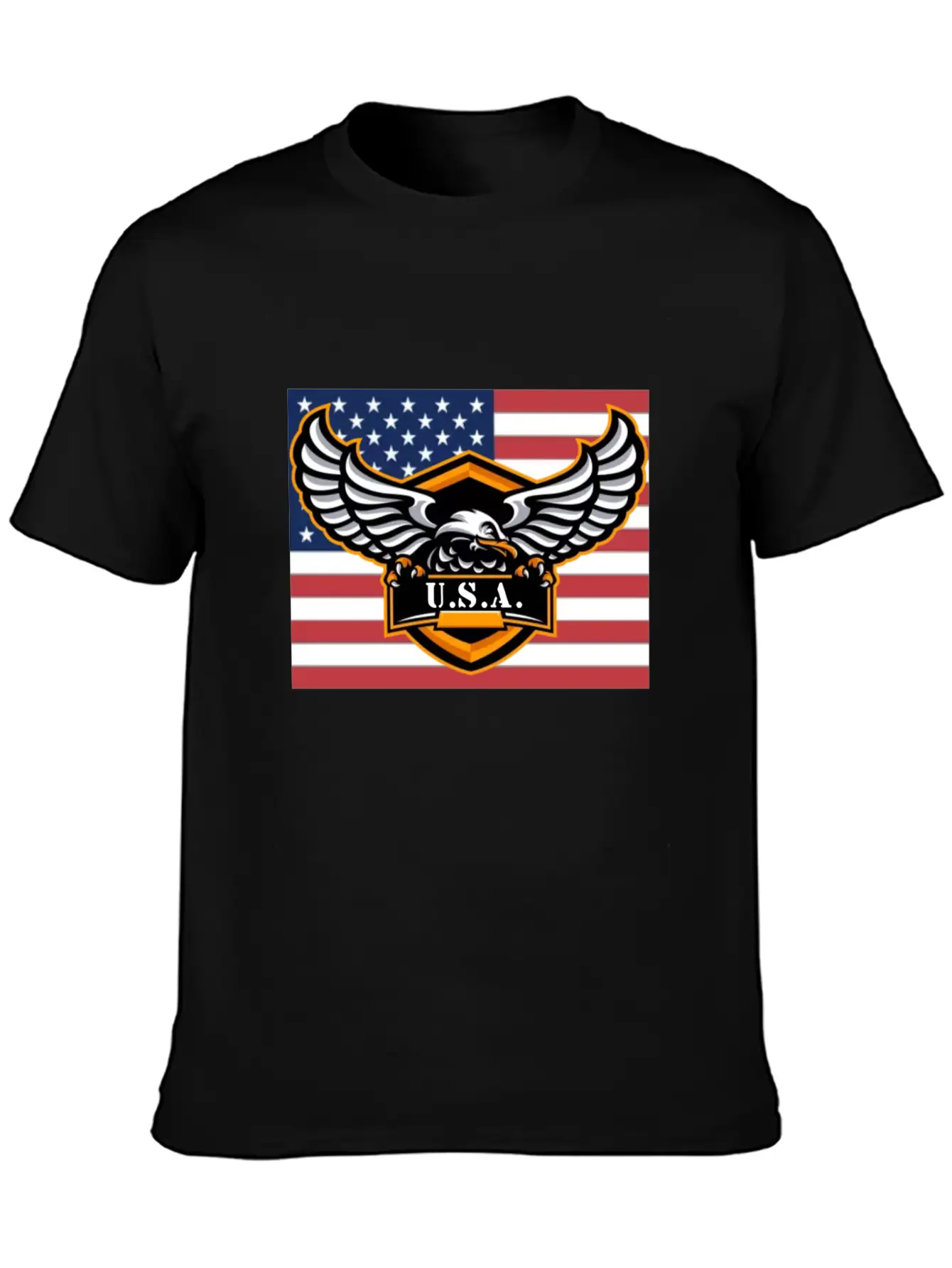 American Flag Eagle USA Classic Cotton Tee – Unisex Comfort For Any Season