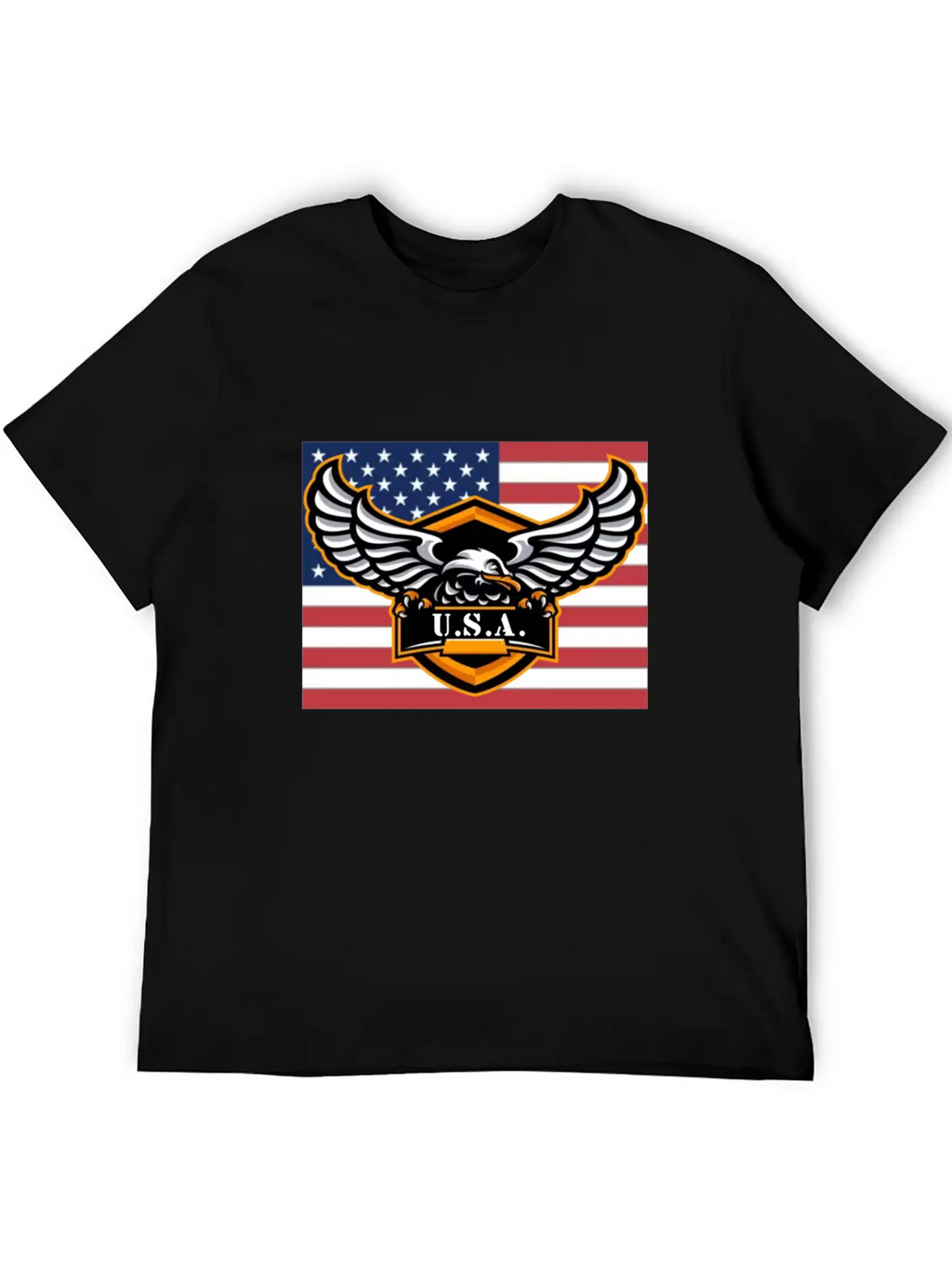 American Flag Eagle USA Classic Cotton Tee – Unisex Comfort For Any Season