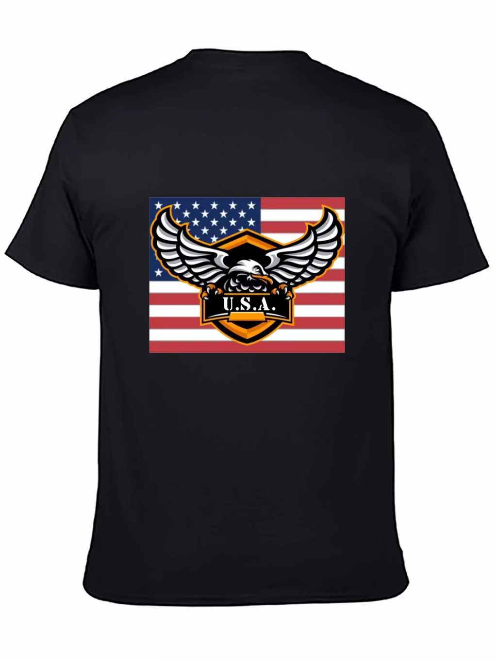 American Flag Eagle USA Classic Cotton Tee – Unisex Comfort For Any Season