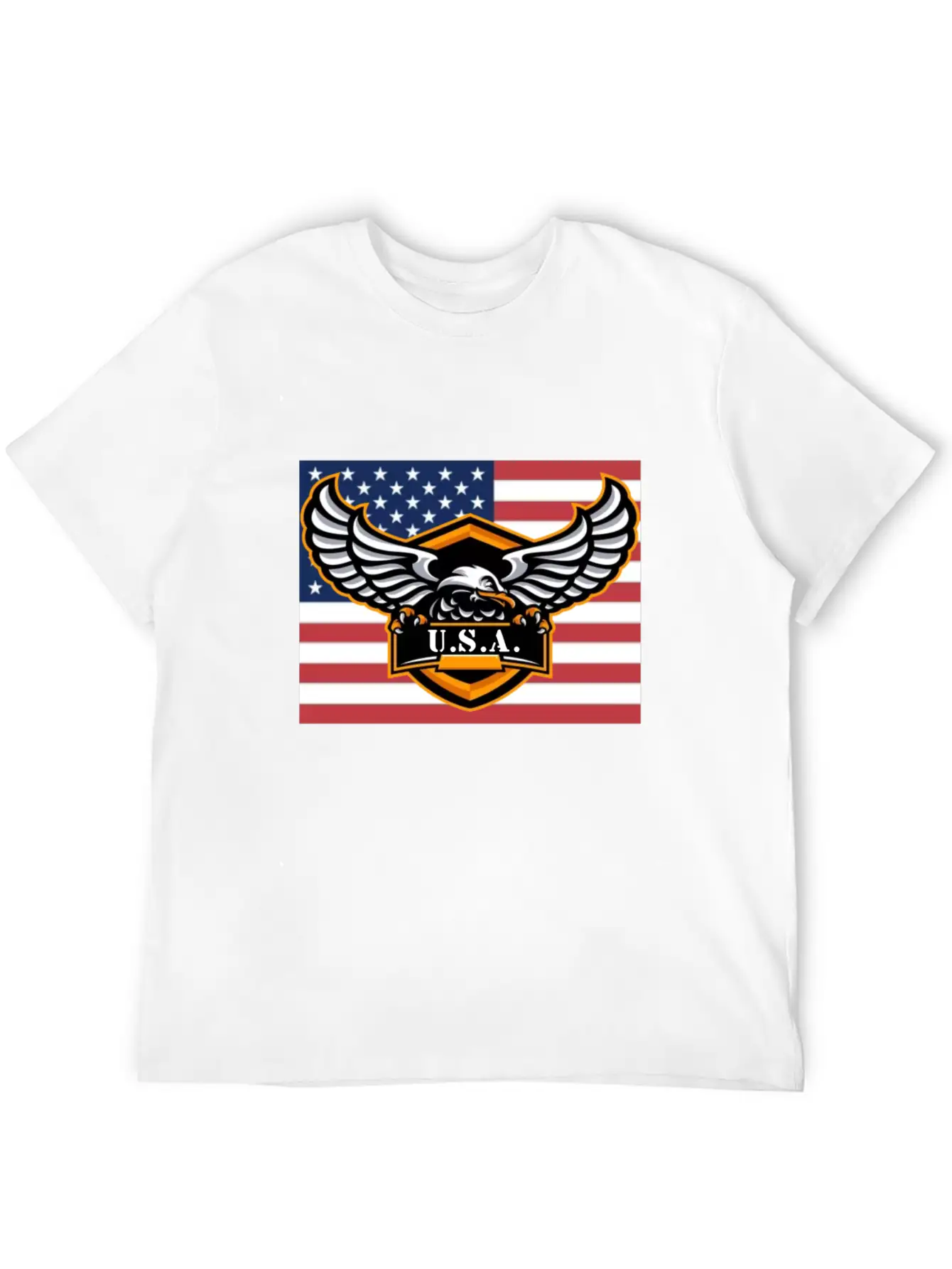 American Flag Eagle USA Classic Cotton Tee – Unisex Comfort For Any Season
