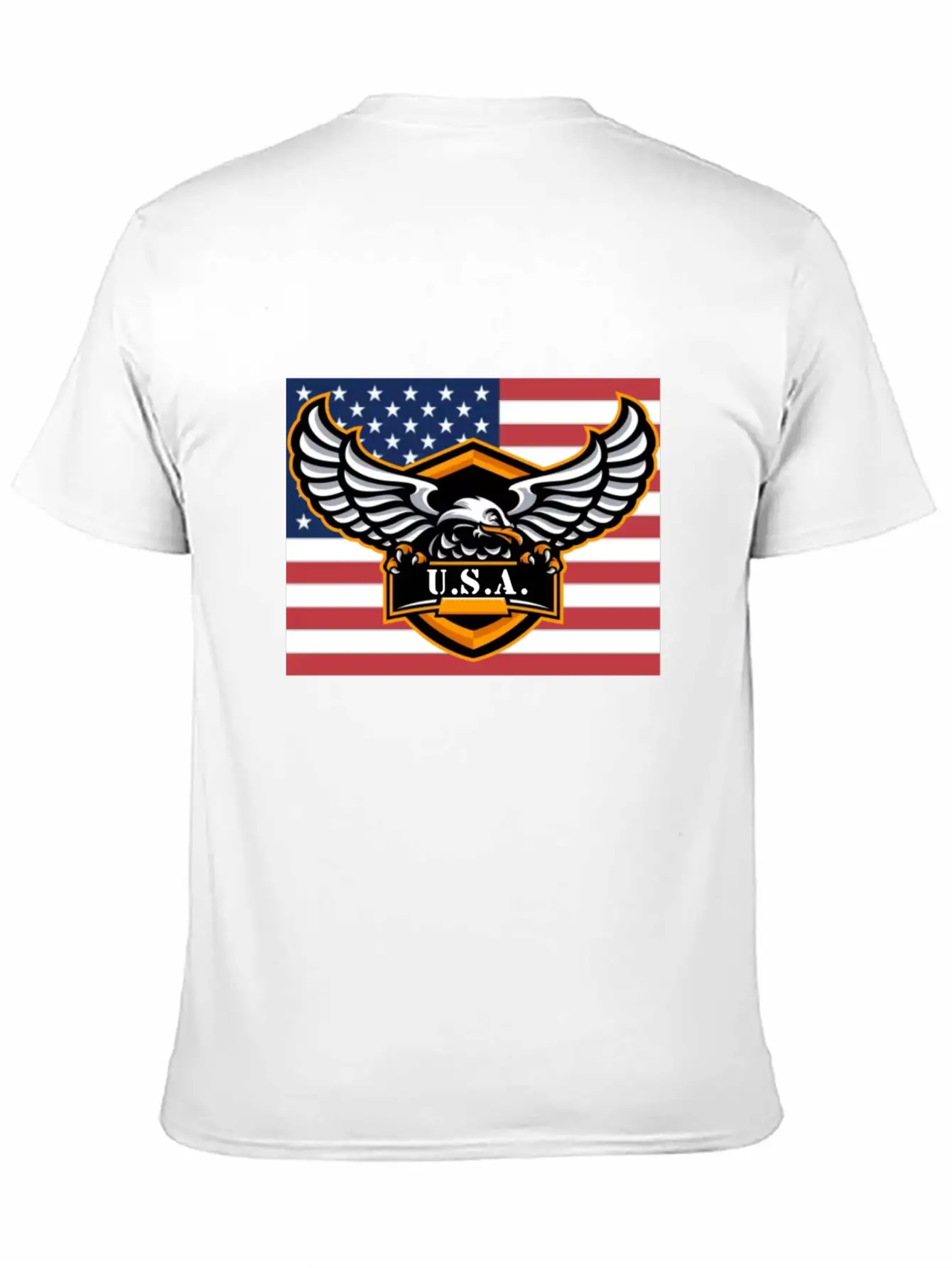 American Flag Eagle USA Classic Cotton Tee – Unisex Comfort For Any Season