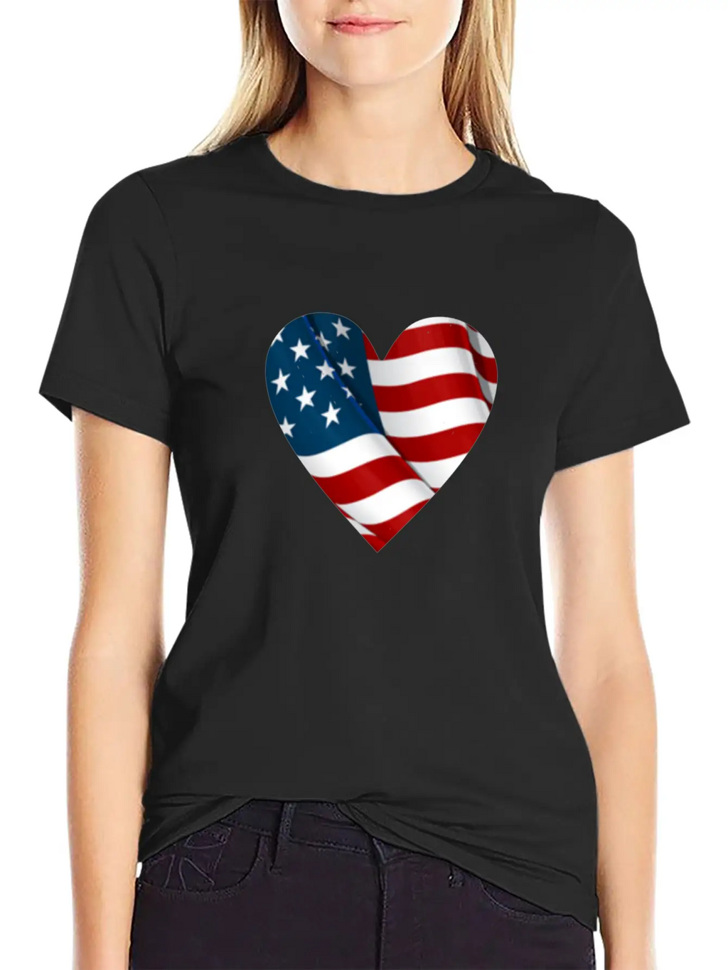 AMERICAN FLAG Stylish Everyday T-Shirt – Unisex Basic Cotton Tee