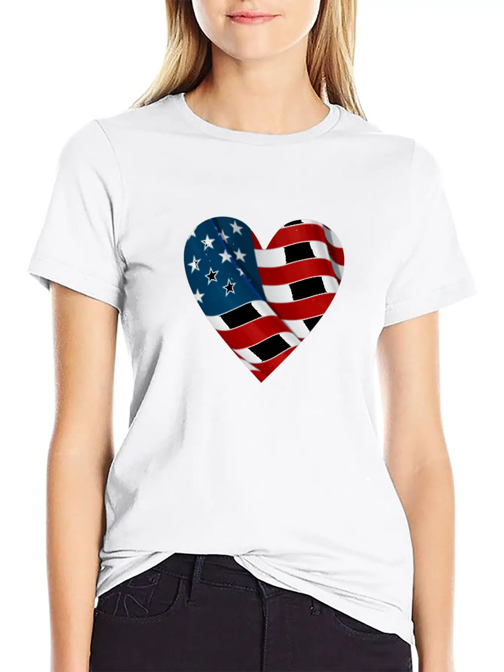 AMERICAN FLAG Stylish Everyday T-Shirt – Unisex Basic Cotton Tee