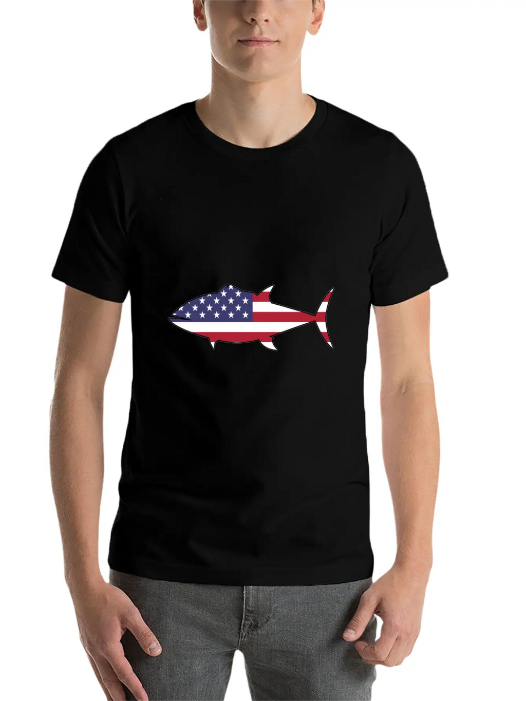 American Flag Tuna Happy 4th Of July Relaxed Everyday Tee – Lightweight And Durable Cotton