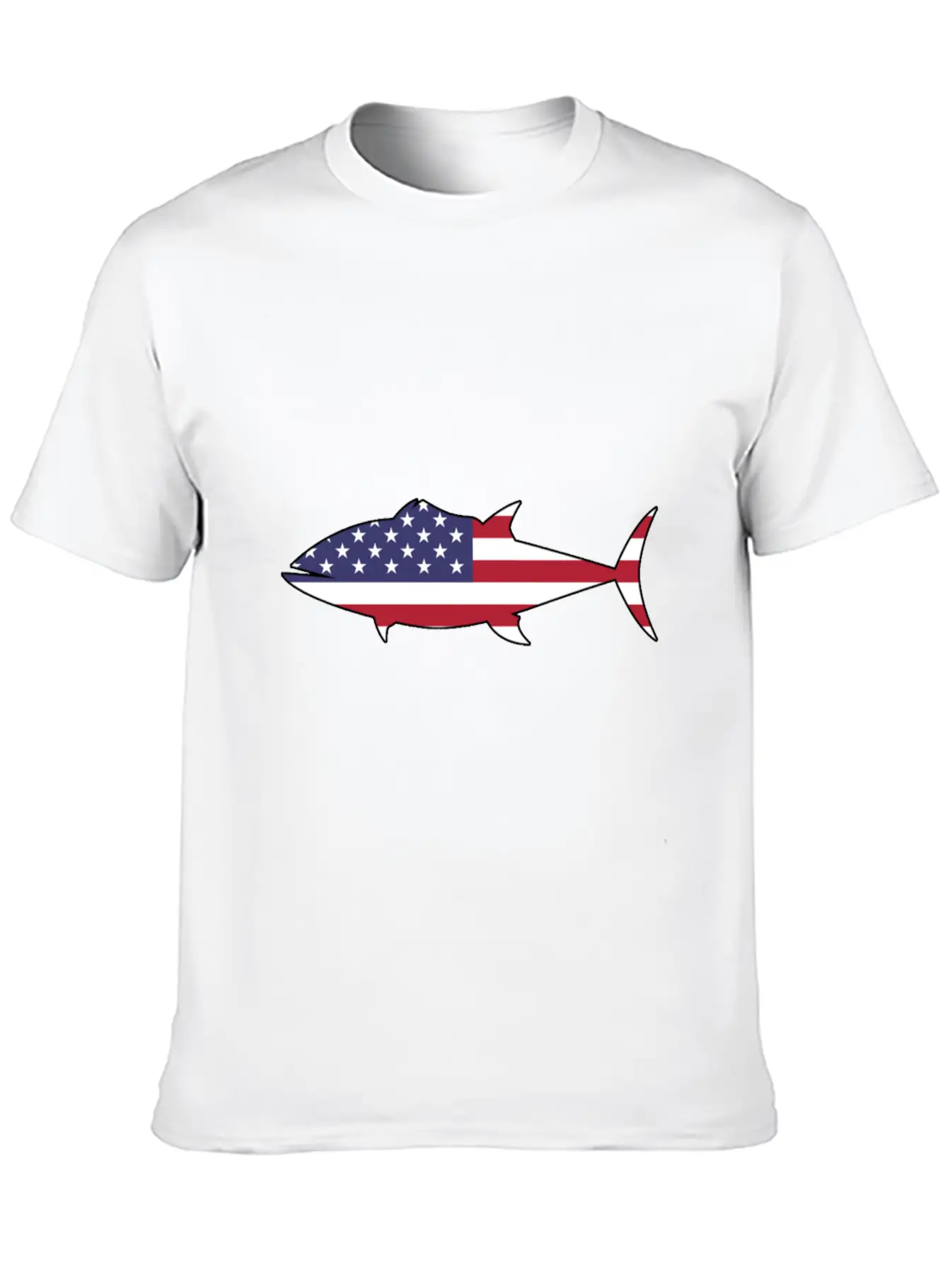 American Flag Tuna Happy 4th Of July Relaxed Everyday Tee – Lightweight And Durable Cotton