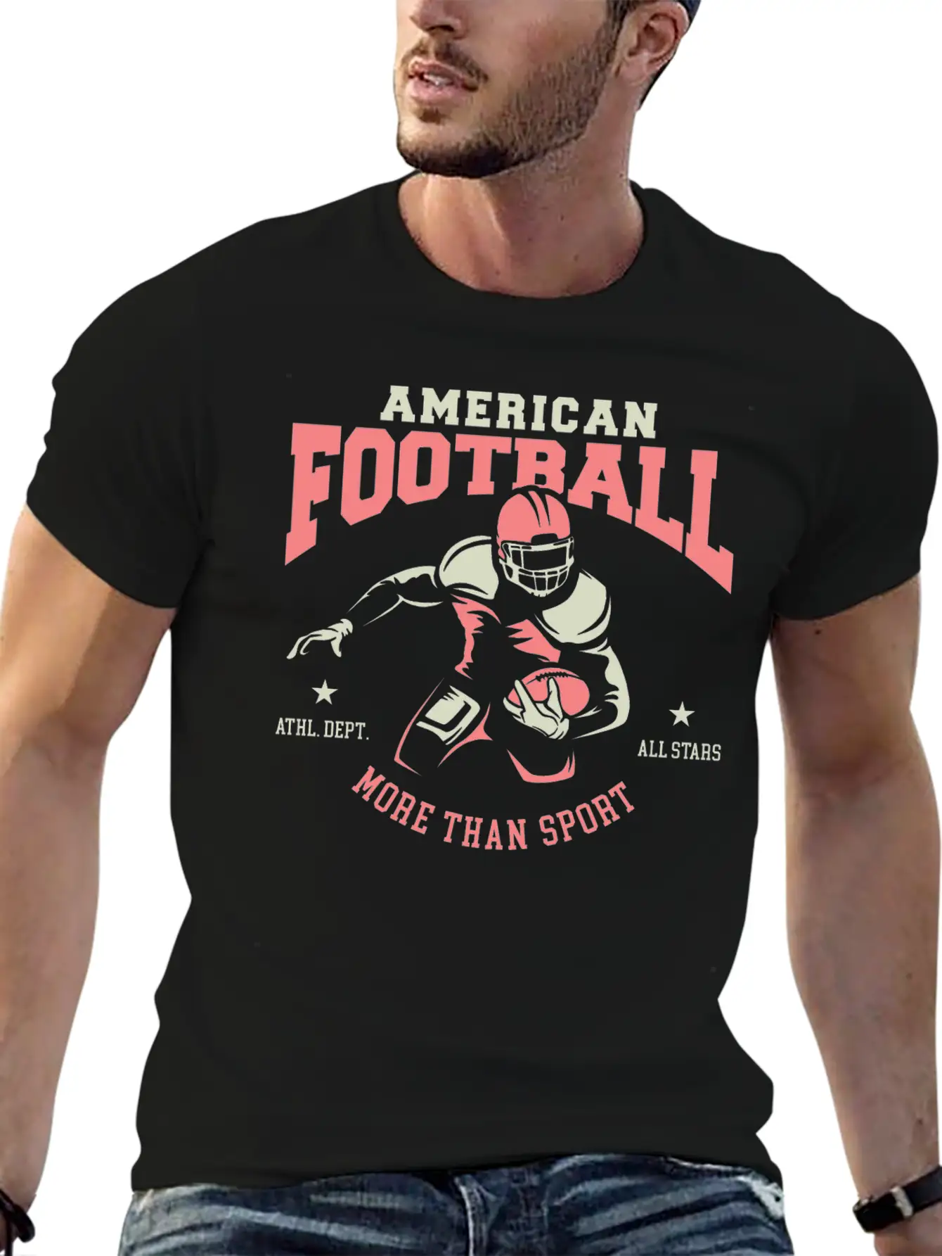American Football All Stars Classic Cotton Tee – Unisex Comfort For Any Season