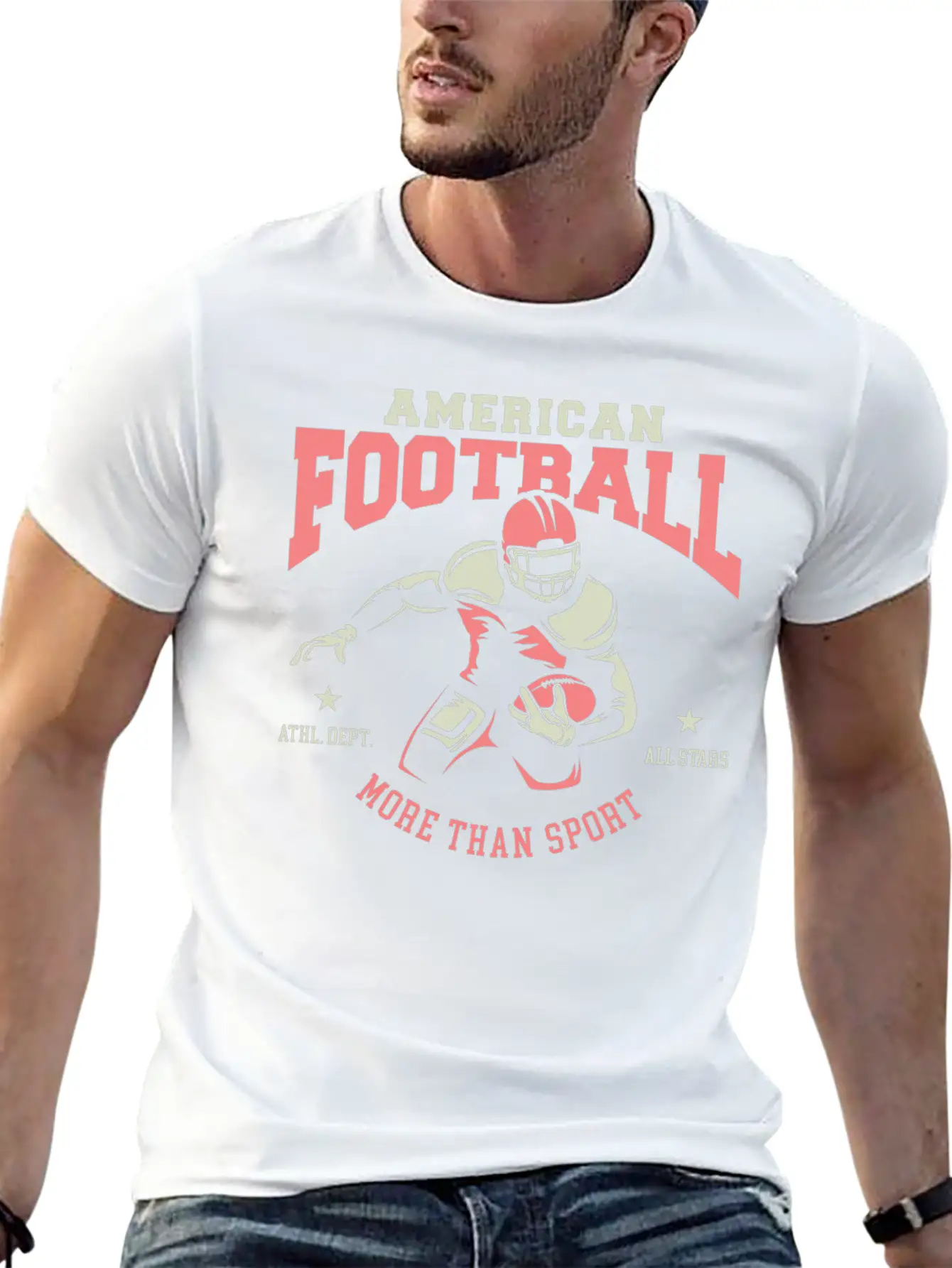 American Football All Stars Classic Cotton Tee – Unisex Comfort For Any Season
