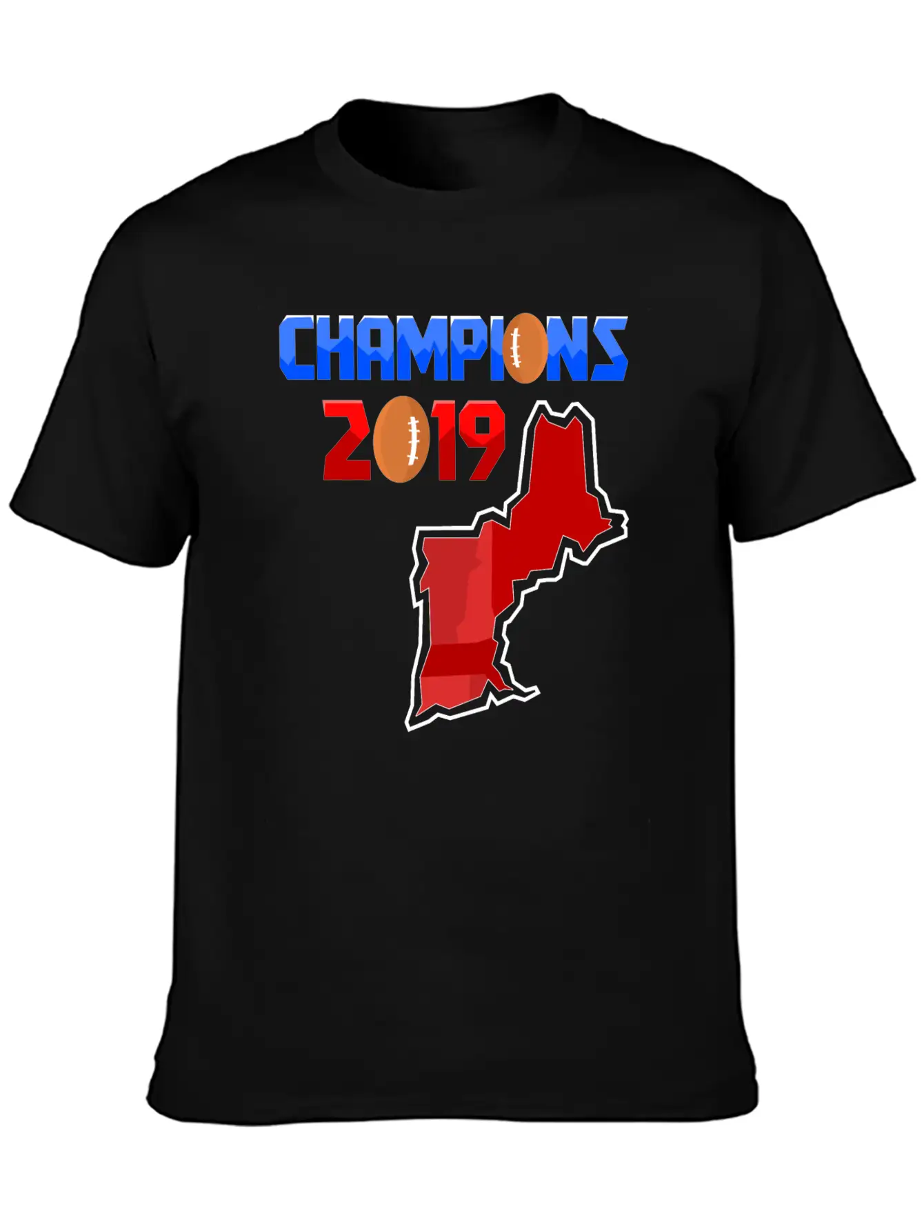 American Football Champions New England Team 2019 Timeless Short Sleeve Tee – Comfy And Minimalist Design