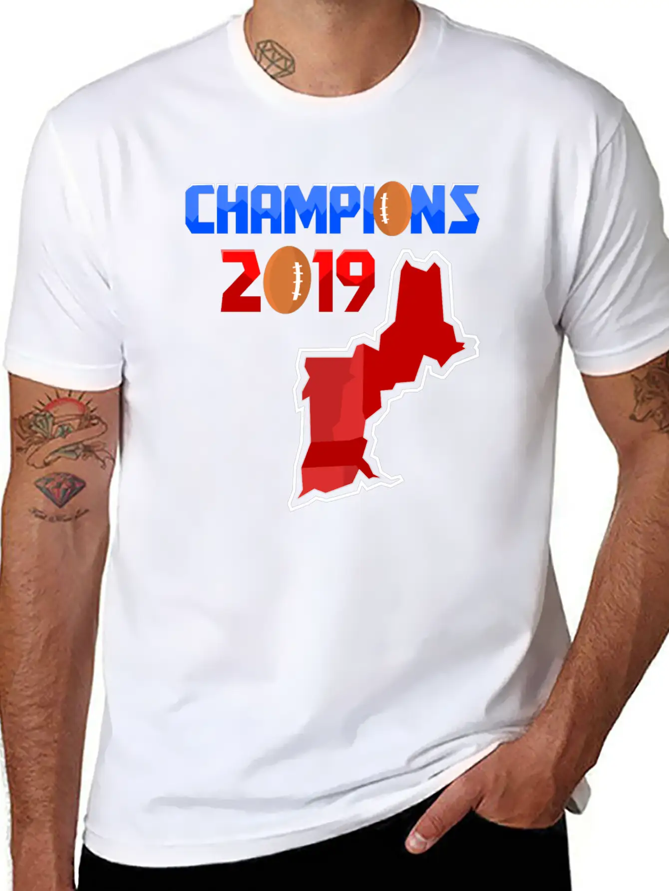 American Football Champions New England Team 2019 Timeless Short Sleeve Tee – Comfy And Minimalist Design