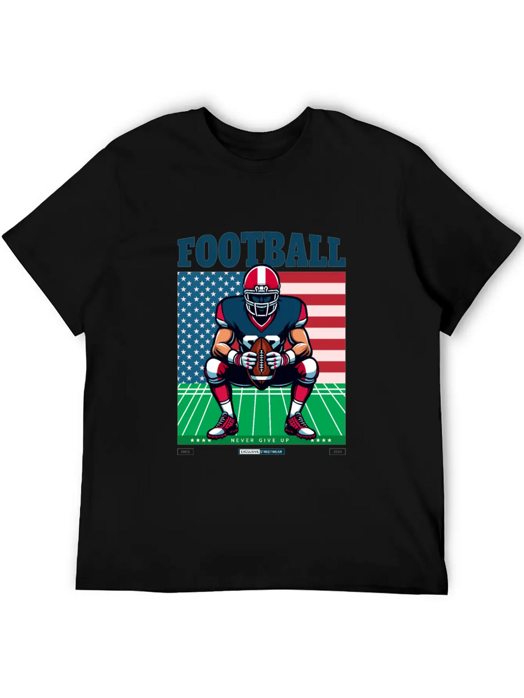 American Football T-Shirt Essential Cotton Tee For Daily Outfits – Unisex Style