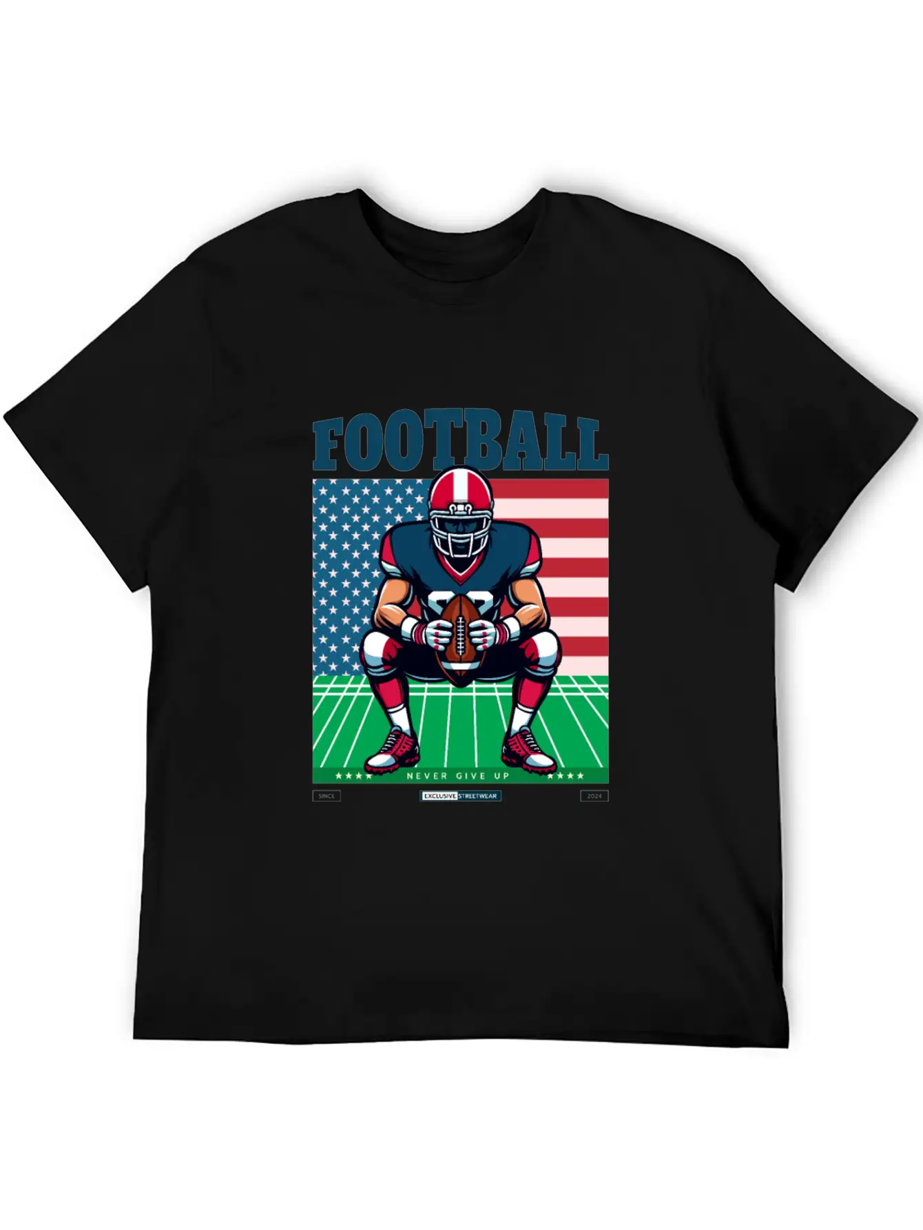 American Football T-Shirt Essential Cotton Tee For Daily Outfits – Unisex Style
