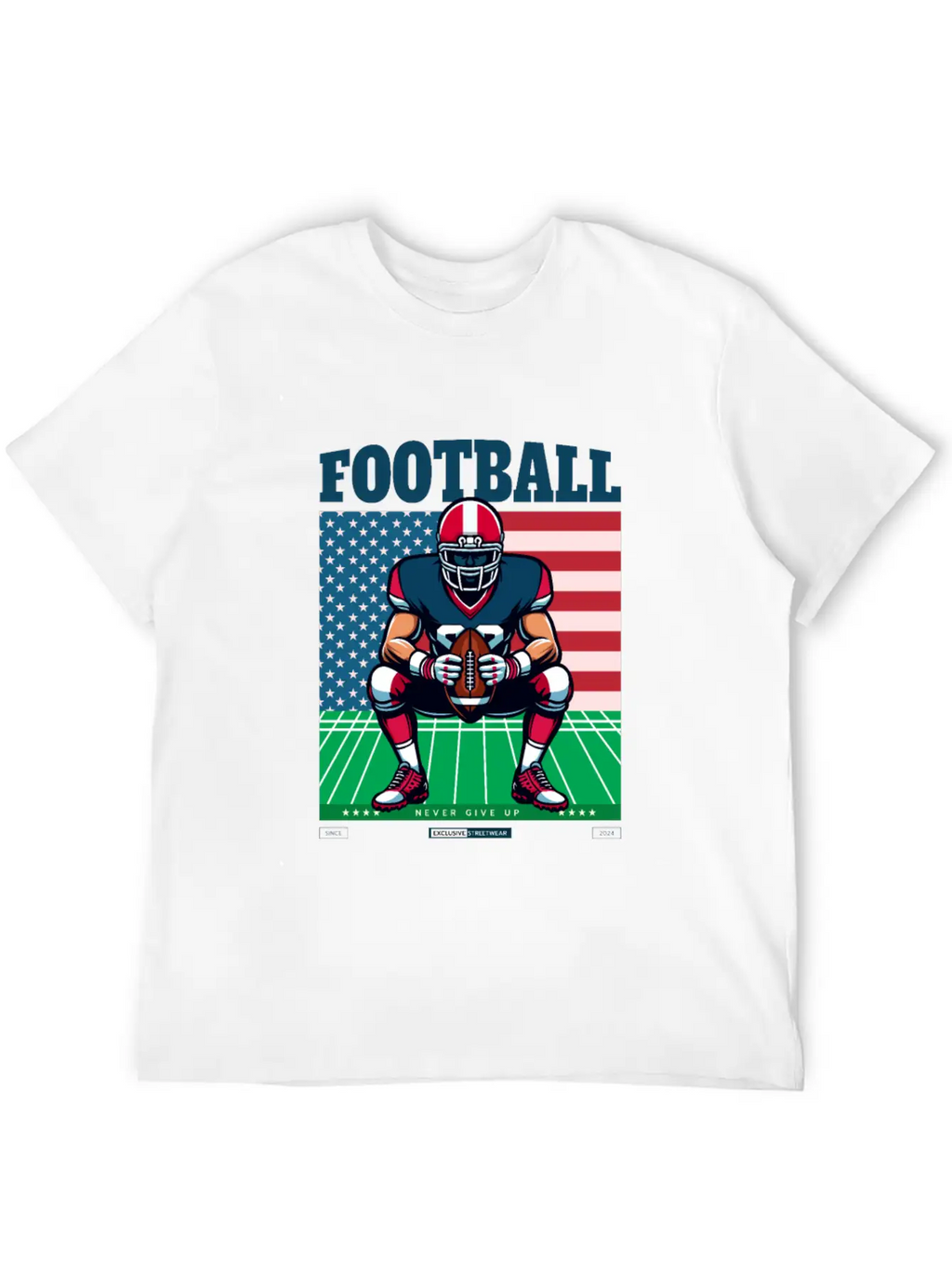 American Football T-Shirt Essential Cotton Tee For Daily Outfits – Unisex Style