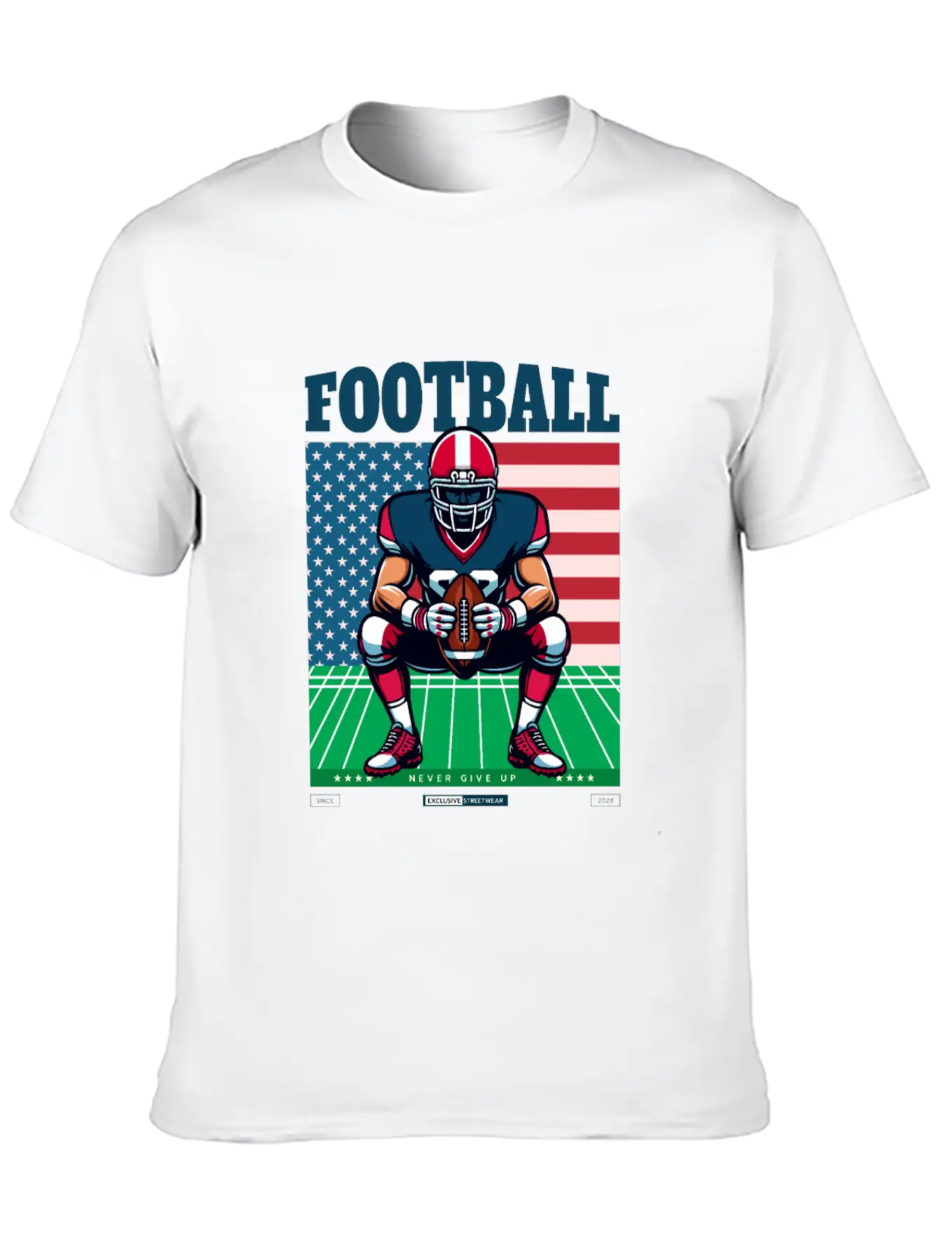 American Football T-Shirt Essential Cotton Tee For Daily Outfits – Unisex Style