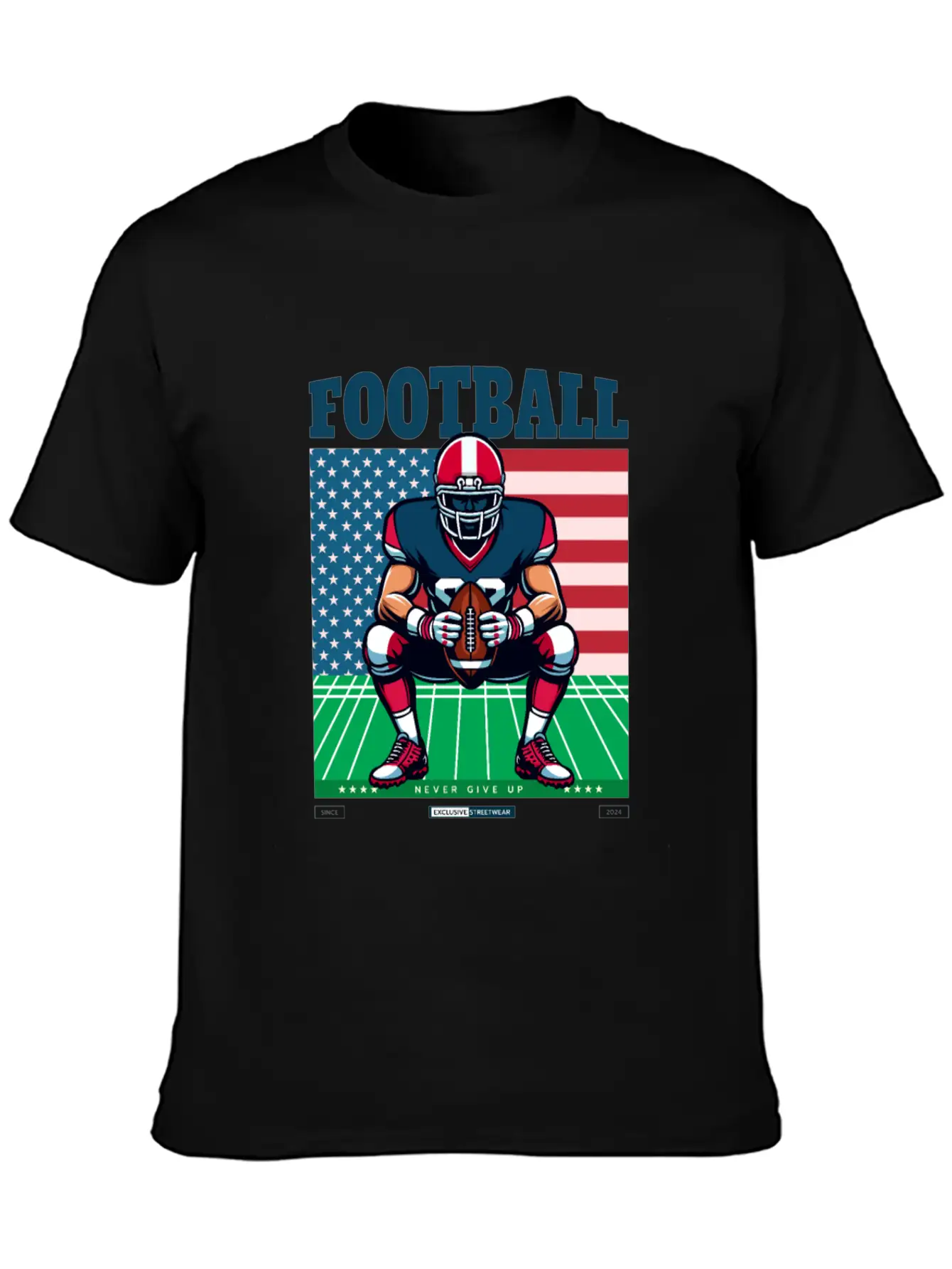 American Football T-Shirt Essential Cotton Tee For Daily Outfits – Unisex Style